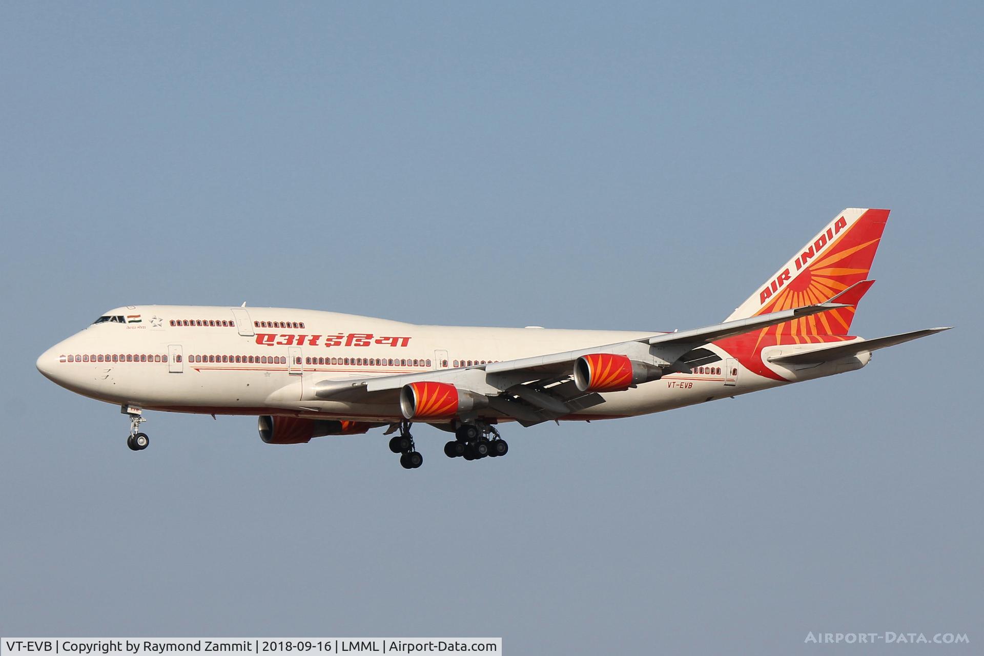 VT-EVB, 1996 Boeing 747-437 C/N 28095, B747 VT-EVB Air India
