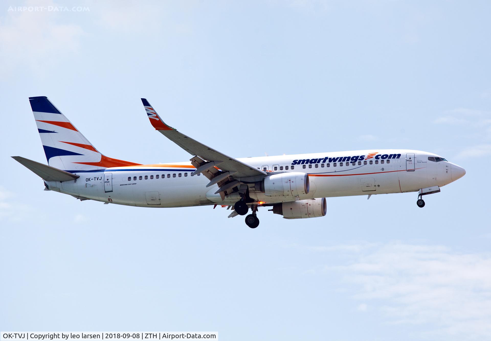 OK-TVJ, 2004 Boeing 737-8Q8 C/N 29351, Zakynthos 8.9.2018 L/D R-34