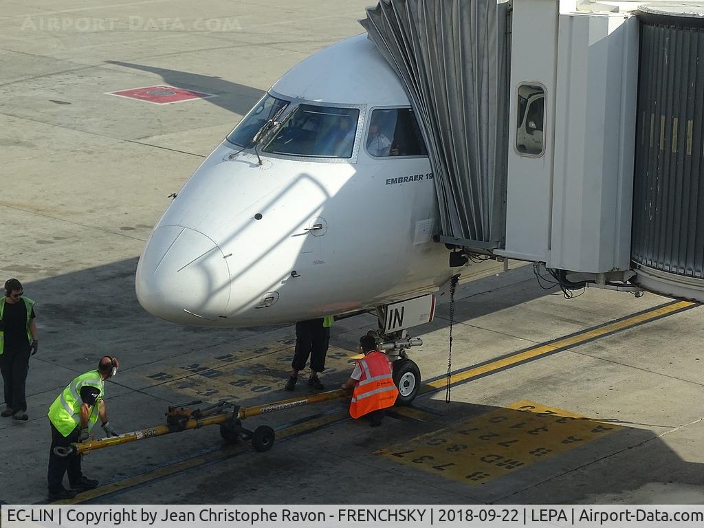 EC-LIN, 2010 Embraer 195LR (ERJ-190-200LR) C/N 19000401, UX7506 departure to Bilbao