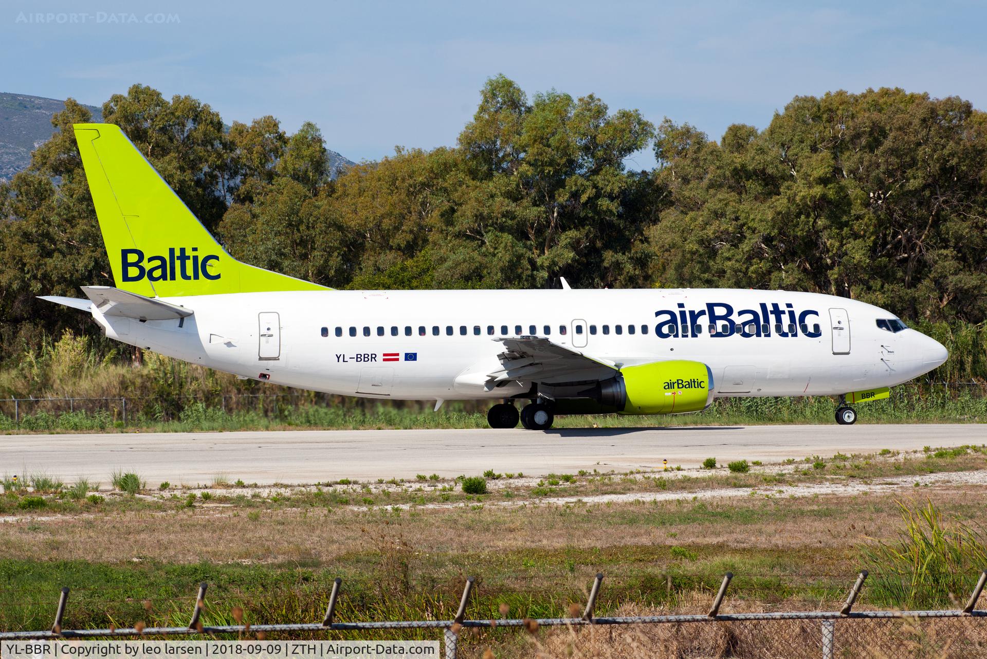 YL-BBR, 1998 Boeing 737-31S C/N 29266, Zakynthos 9.9.2018 T/O R-34