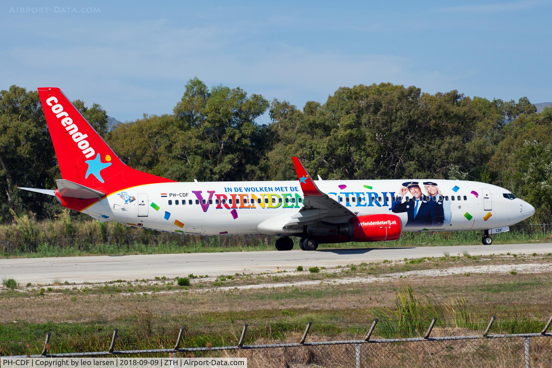 PH-CDF, 1999 Boeing 737-804 C/N 28227, Zakynthos 9.9.2018 T/O R-34