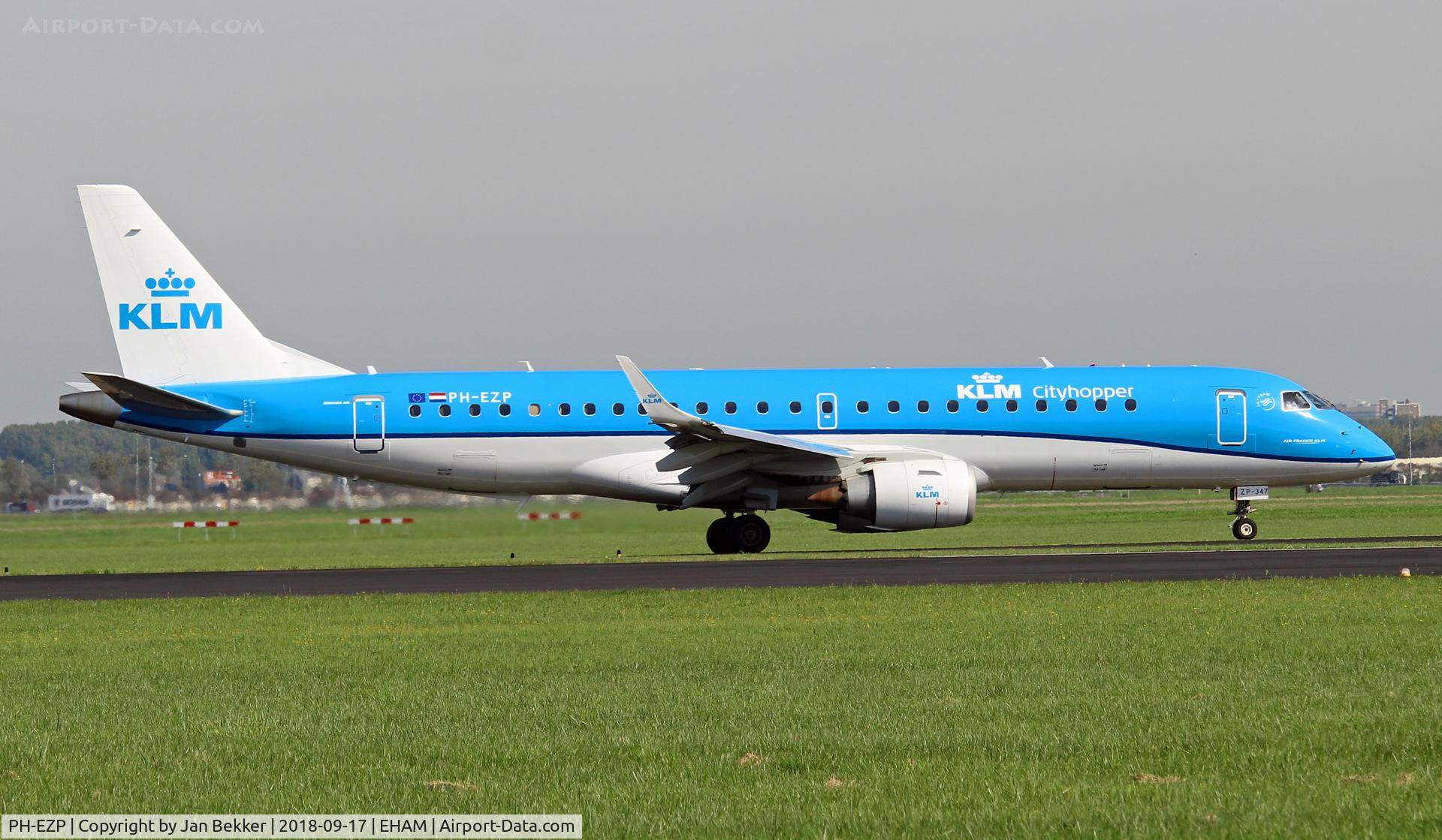 PH-EZP, 2010 Embraer 190LR (ERJ-190-100LR) C/N 19000347, Schiphol Amsterdam