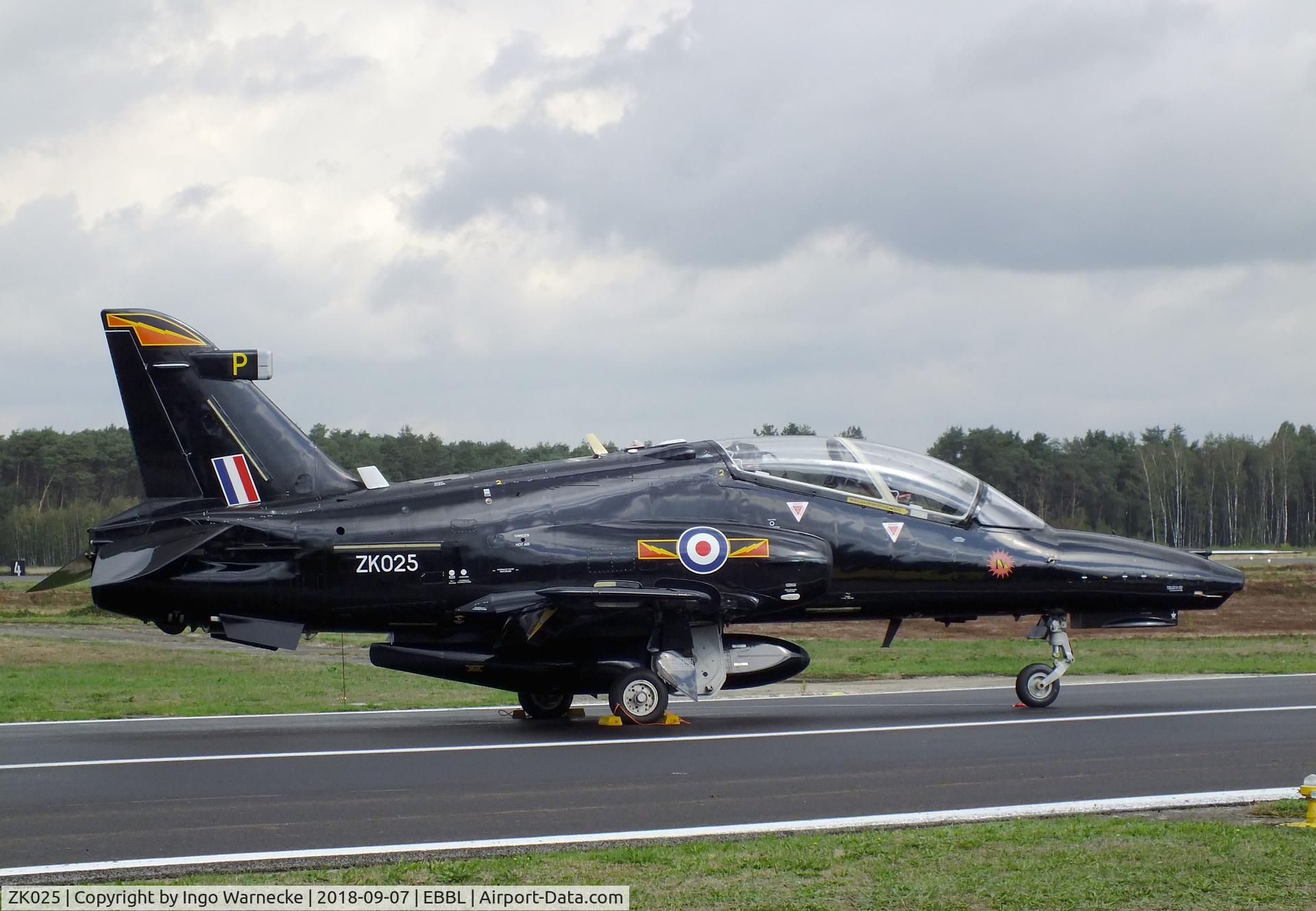 ZK025, 2009 British Aerospace Hawk T2 C/N RT016/1254, BAe Hawk T2 of the RAF at the 2018 BAFD spotters day, Kleine Brogel airbase