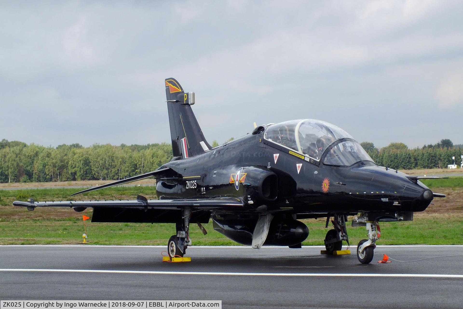 ZK025, 2009 British Aerospace Hawk T2 C/N RT016/1254, BAe Hawk T2 of the RAF at the 2018 BAFD spotters day, Kleine Brogel airbase