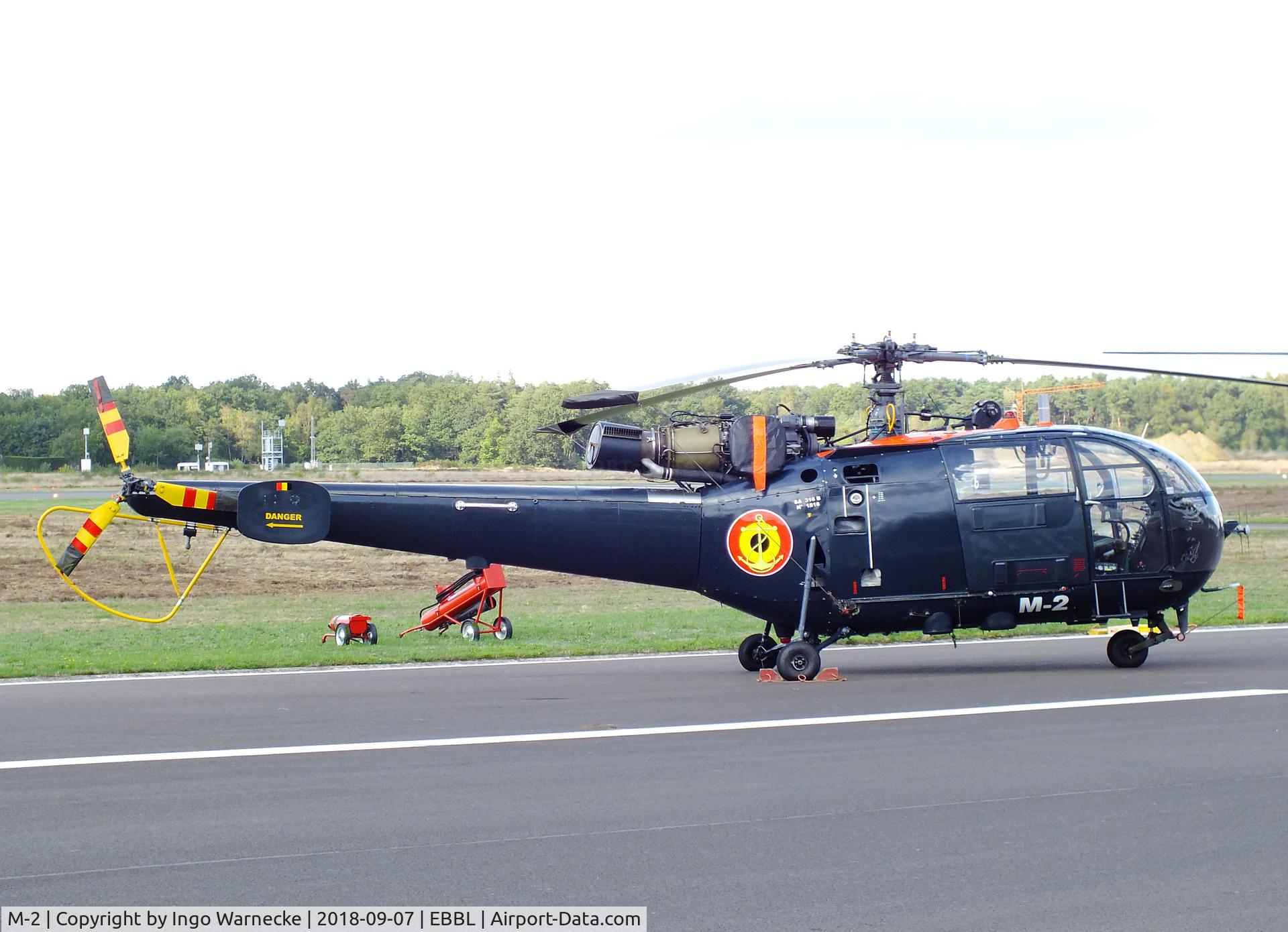 M-2, Aérospatiale SA-316B Alouette III C/N 1816, Aerospatiale SA.316B Alouette III of the Belgian Navy at the 2018 BAFD spotters day, Kleine Brogel airbase
