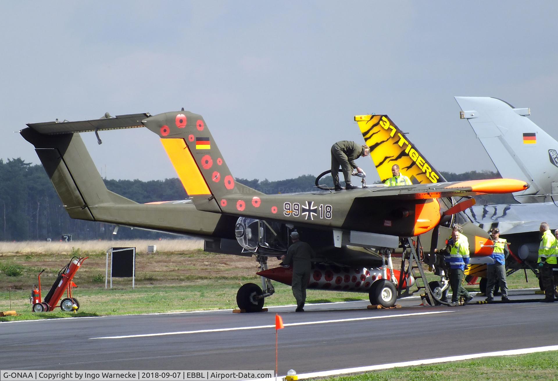 G-ONAA, 1971 North American OV-10B Bronco C/N 338-3, North American OV-10B Bronco at the 2018 BAFD spotters day, Kleine Brogel airbase