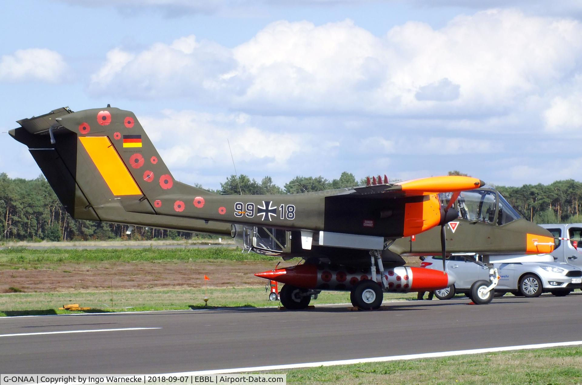 G-ONAA, 1971 North American OV-10B Bronco C/N 338-3, North American OV-10B Bronco at the 2018 BAFD spotters day, Kleine Brogel airbase