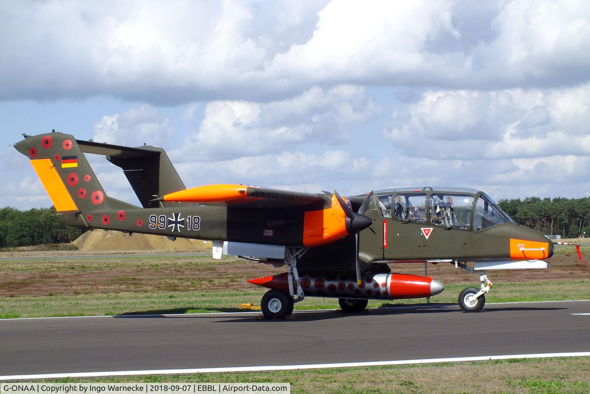 G-ONAA, 1971 North American OV-10B Bronco C/N 338-3, North American OV-10B Bronco at the 2018 BAFD spotters day, Kleine Brogel airbase