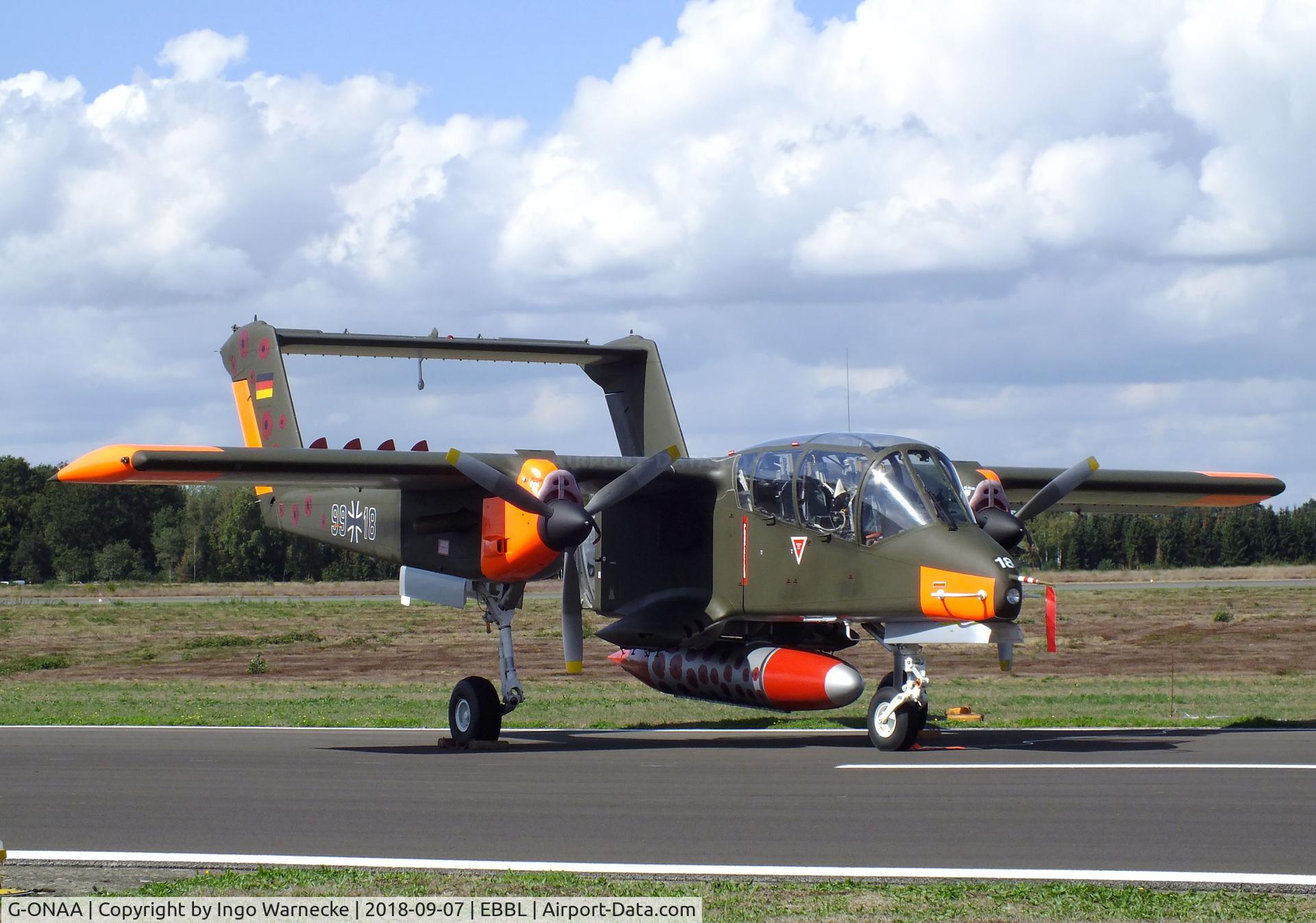 G-ONAA, 1971 North American OV-10B Bronco C/N 338-3, North American OV-10B Bronco at the 2018 BAFD spotters day, Kleine Brogel airbase