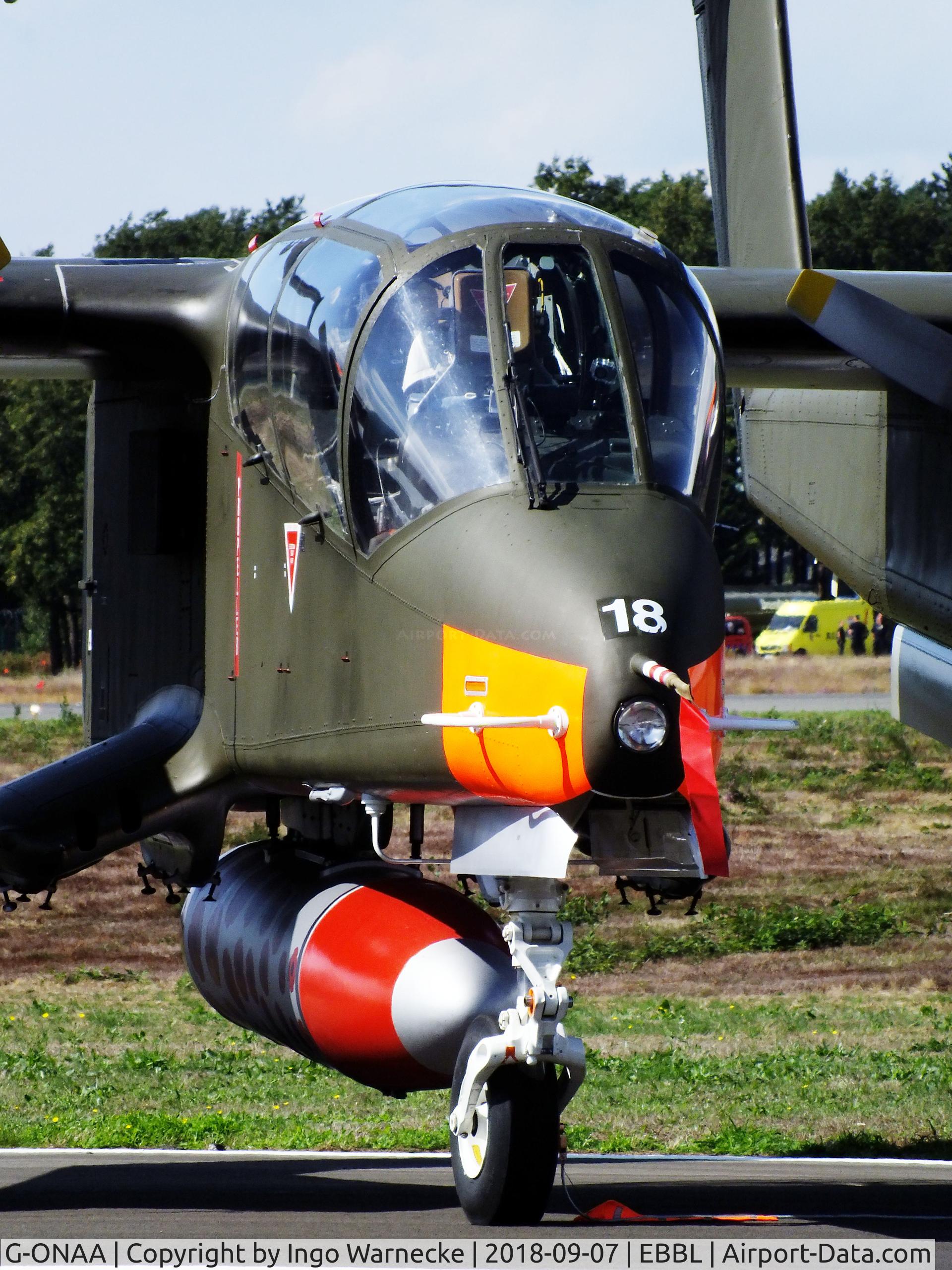 G-ONAA, 1971 North American OV-10B Bronco C/N 338-3, North American OV-10B Bronco at the 2018 BAFD spotters day, Kleine Brogel airbase
