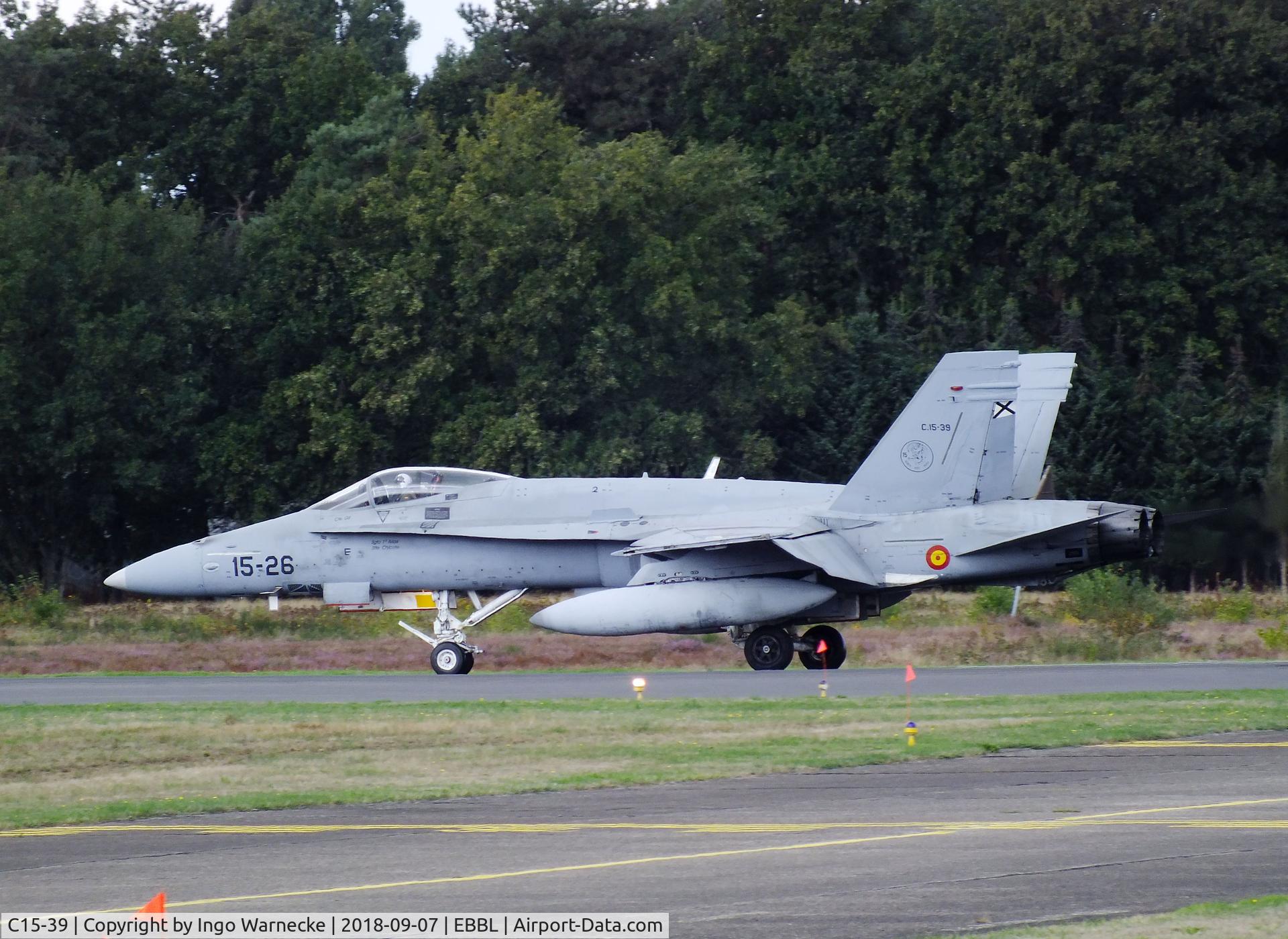 C15-39, McDonnell Douglas EF-18A Hornet C/N 0670/A544, McDonnell Douglas EF-18A  (F/A-18A) Hornet of the Ejercito del Aire (Spanish AF) at the 2018 BAFD spotters day, Kleine Brogel airbase