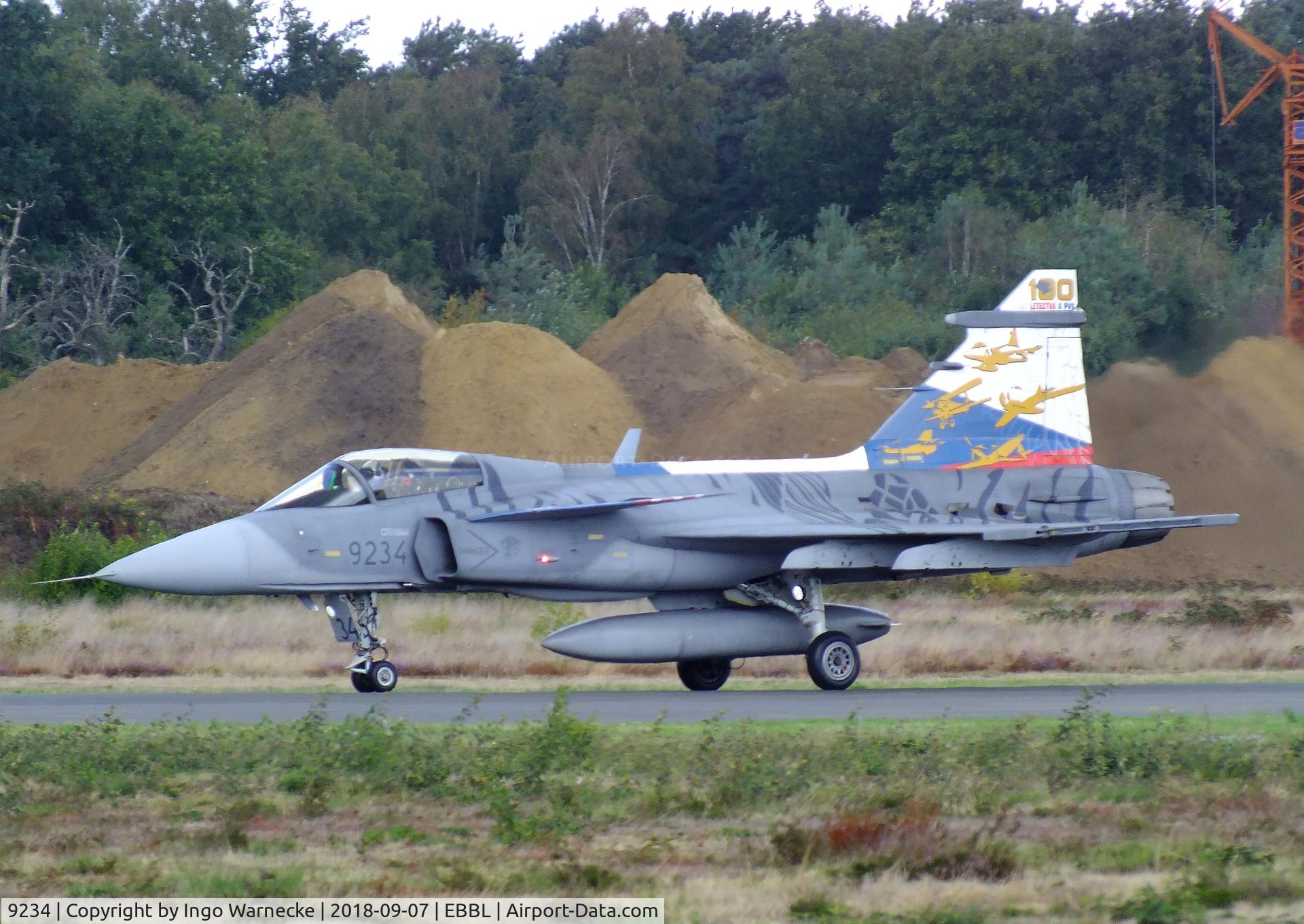 9234, Saab JAS-39C Gripen C/N 39234, SAAB JAS39C Gripen of the Czech AF at the 2018 BAFD spotters day, Kleine Brogel airbase