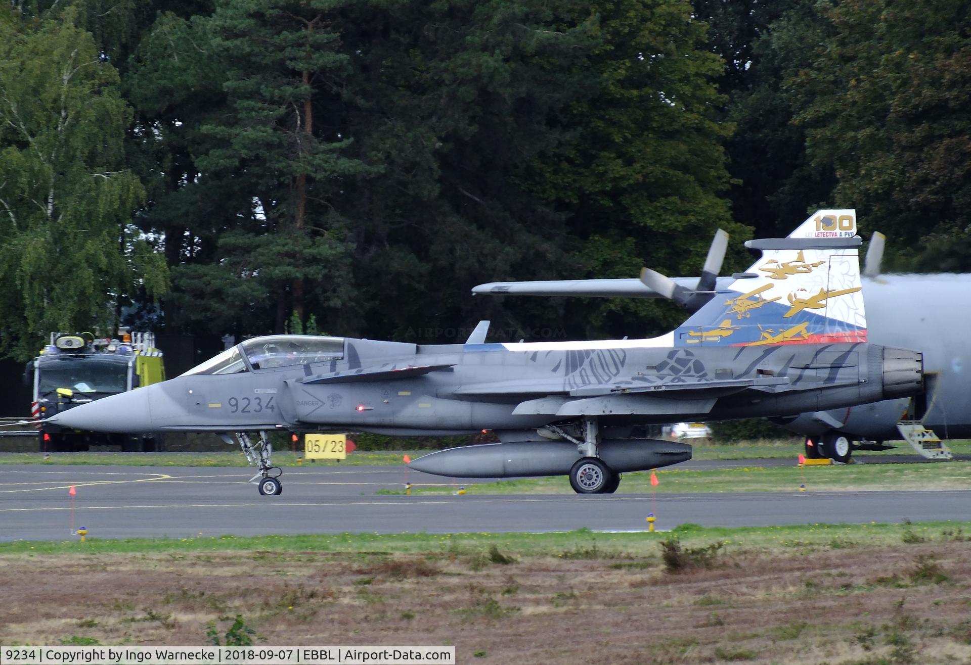 9234, Saab JAS-39C Gripen C/N 39234, SAAB JAS39C Gripen of the Czech AF at the 2018 BAFD spotters day, Kleine Brogel airbase
