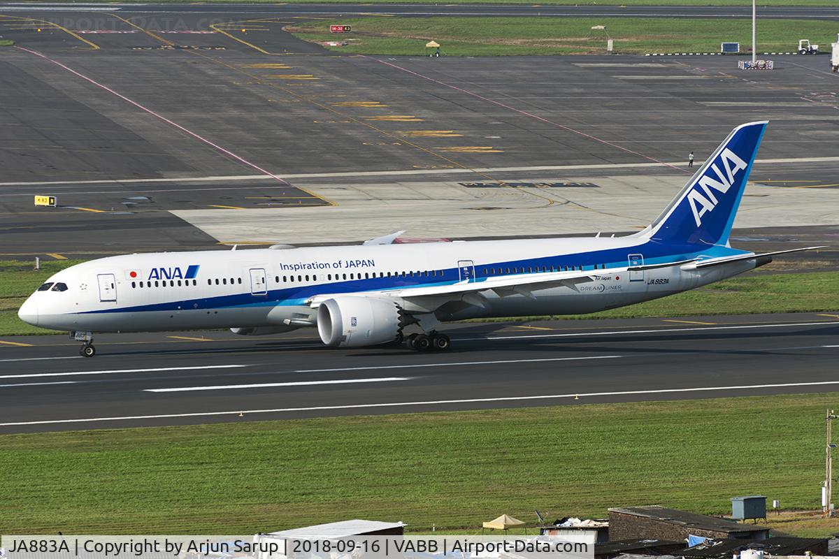 JA883A, 2016 Boeing 787-9 Dreamliner Dreamliner C/N 43873, Evening arrival of NH829 from Narita.