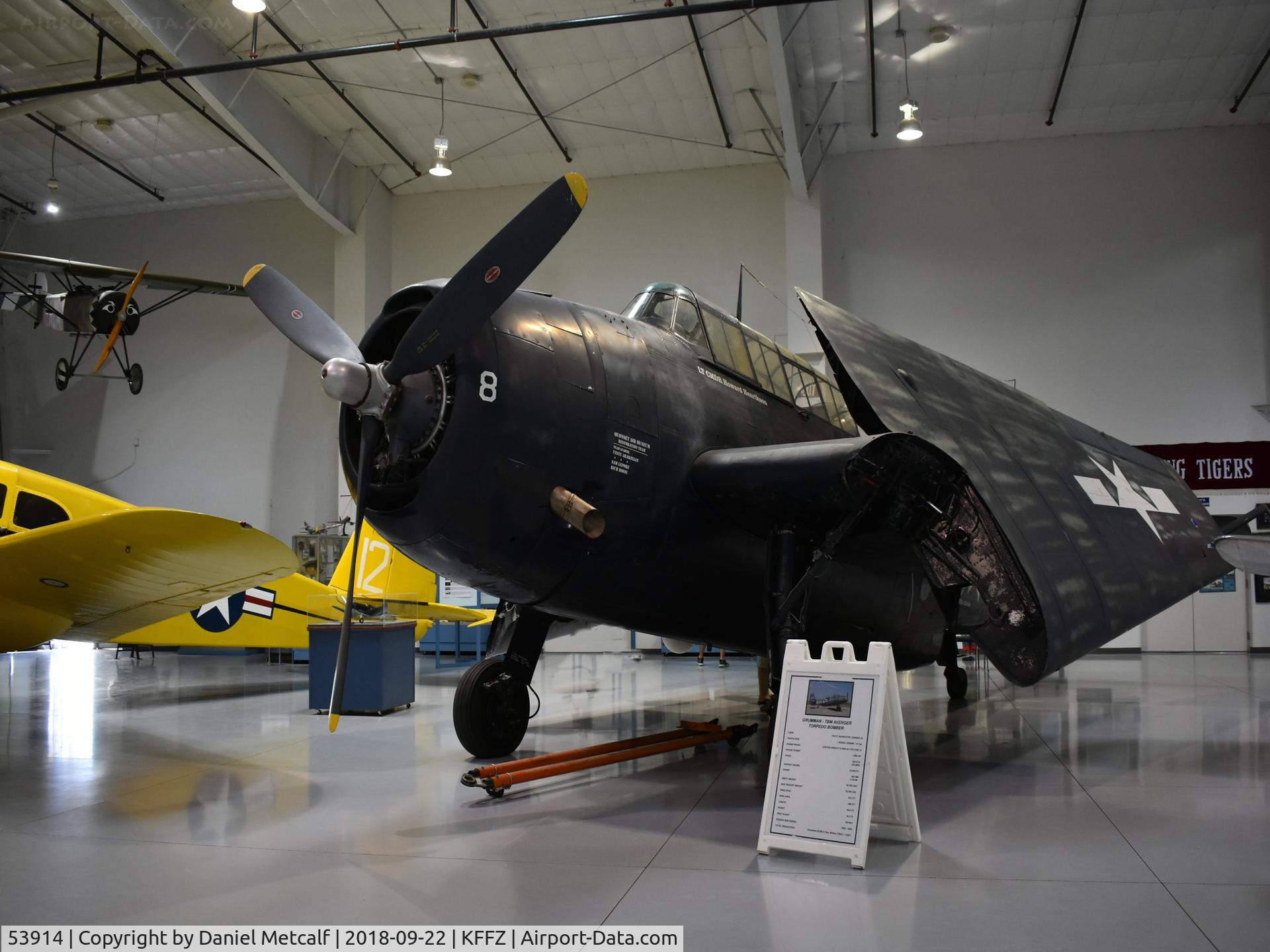 53914, Grumman TBM-3E Avenger C/N 3976, Seen inside the main hanger at the Arizona Commemorative Air Force Museum