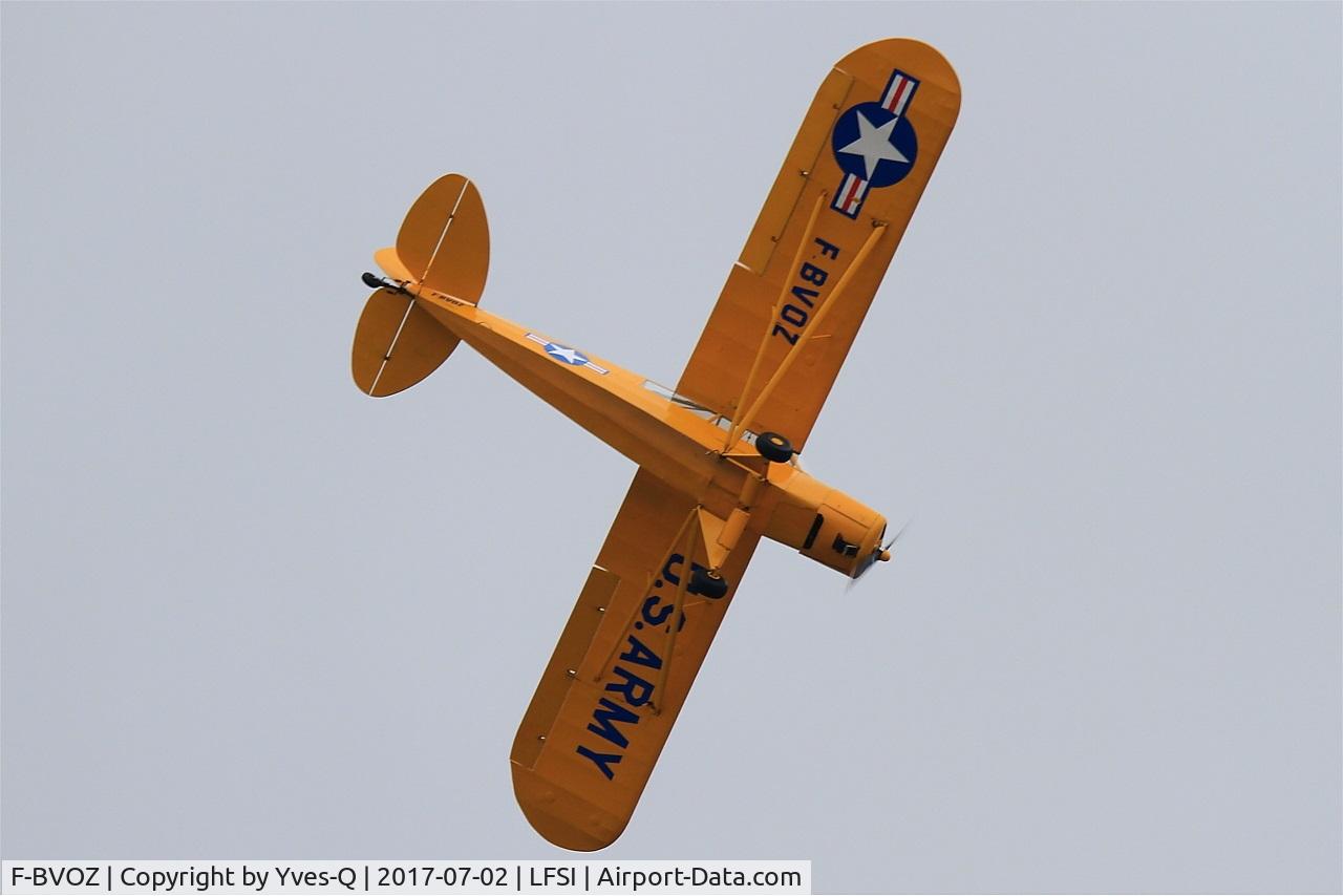 F-BVOZ, Piper L-18C Super Cub (PA-18-95) C/N 18-3162, Piper L-18C Super Cub,On display, St Dizier-Robinson Air Base 113 (LFSI) Open day 2017