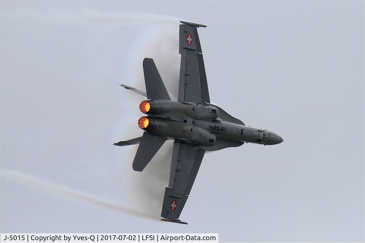 J-5015, McDonnell Douglas F/A-18C Hornet C/N 1361/SFC015, McDonnell Douglas FA-18C Hornet, On display, St Dizier-Robinson Air Base 113 (LFSI) Open day 2017
