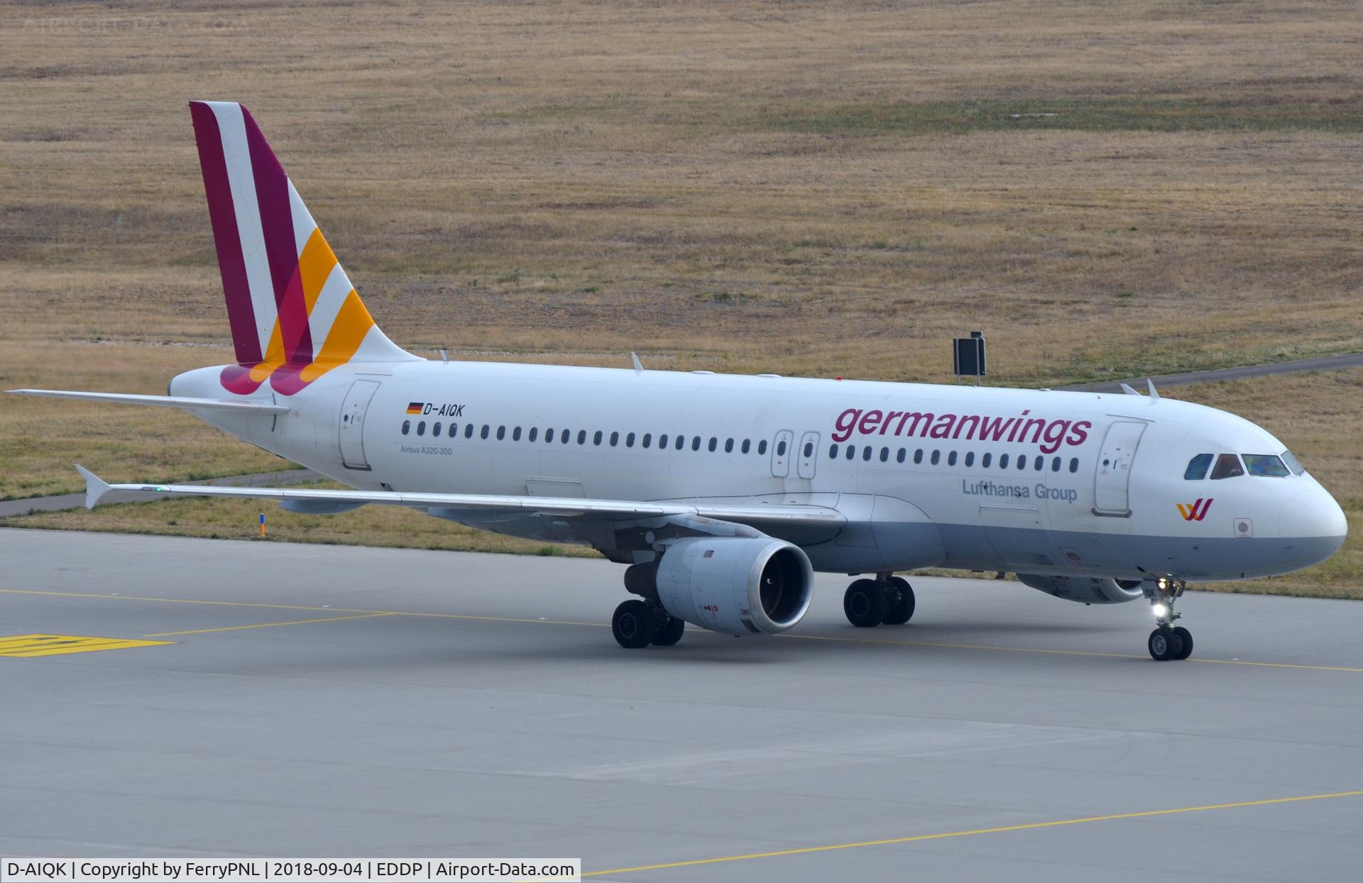 D-AIQK, 1991 Airbus A320-211 C/N 0218, Germanwings A320 arriving in LEJ
