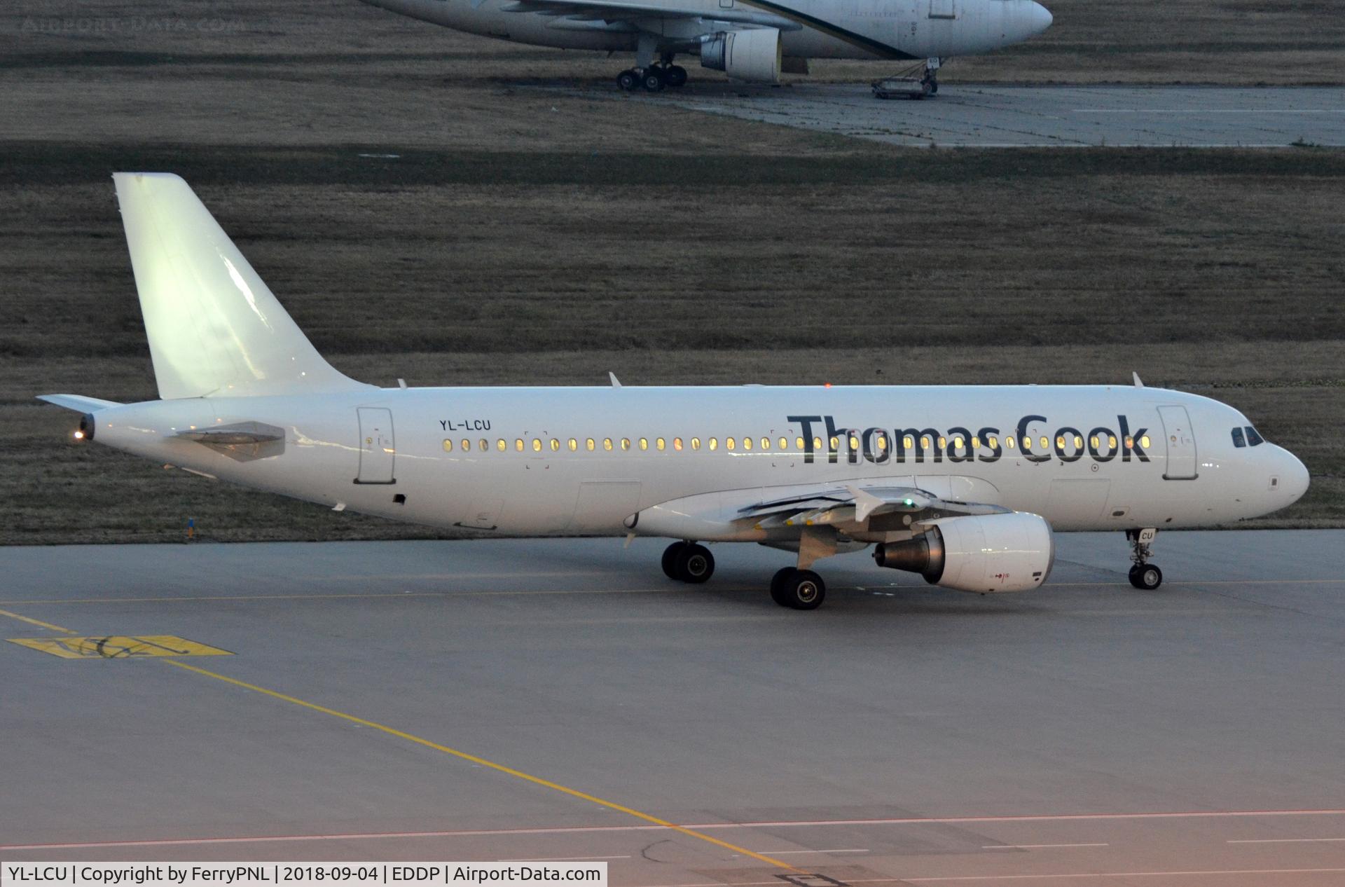 YL-LCU, 2002 Airbus A320-214 C/N 1762, Thomas Cook A320 arriving in the evening