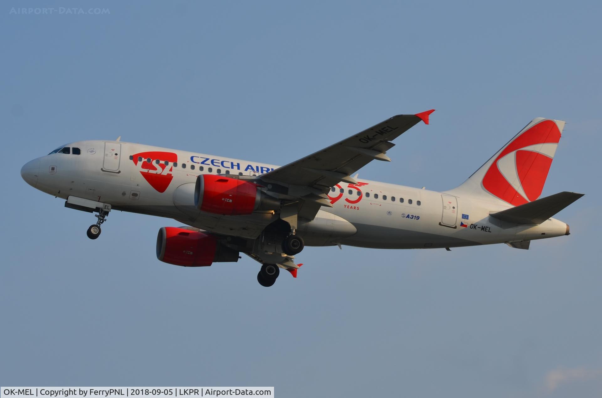 OK-MEL, 2007 Airbus A319-112 C/N 3094, CSA A319 taking-off.