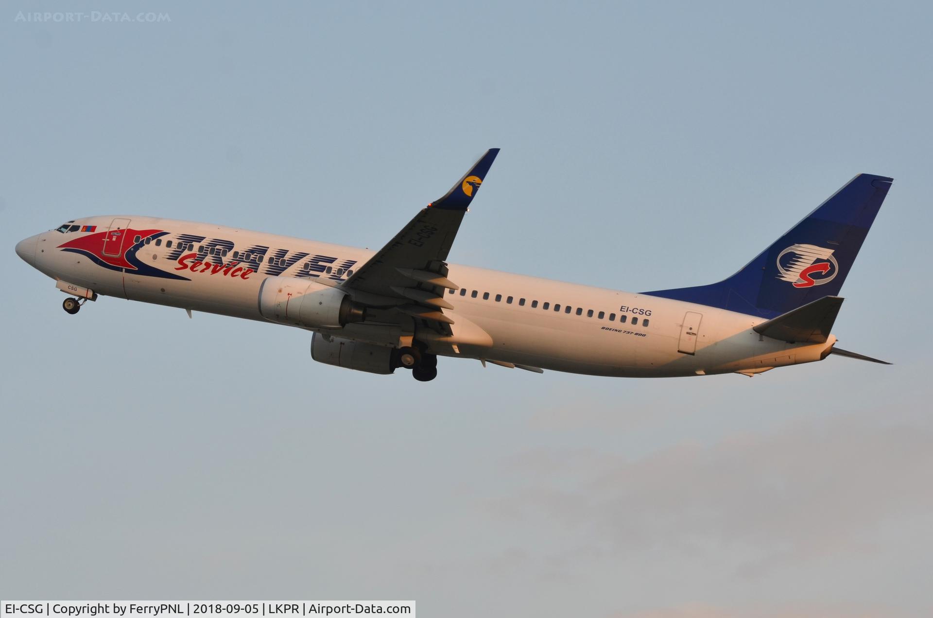 EI-CSG, 2000 Boeing 737-8AS C/N 29922, Still operating with Irish registration this B738 flew for Ryanair and was leased to MIAT as you can see on the winglets before being leased to TVS.