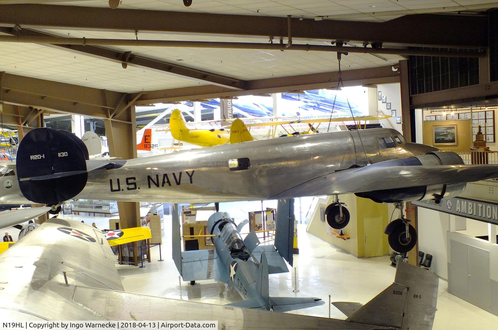 N19HL, 1938 Lockheed Electra 10-A C/N 1130, Lockheed Electra 10-A (R20-1) at the NMNA, Pensacola FL