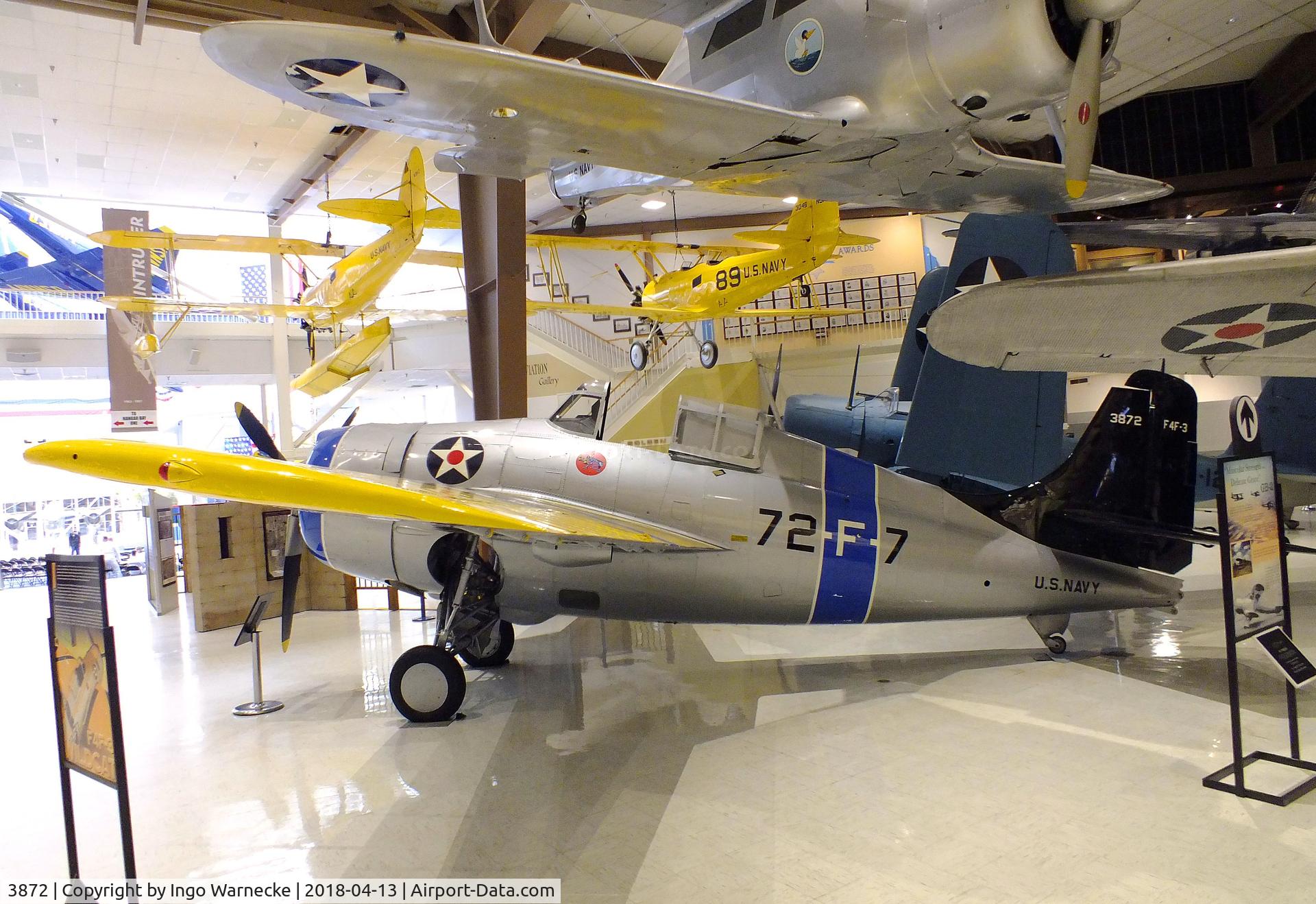3872, Grumman F4F-3 Wildcat C/N 754, Grumman F4F-3 Wildcat at the NMNA, Pensacola FL