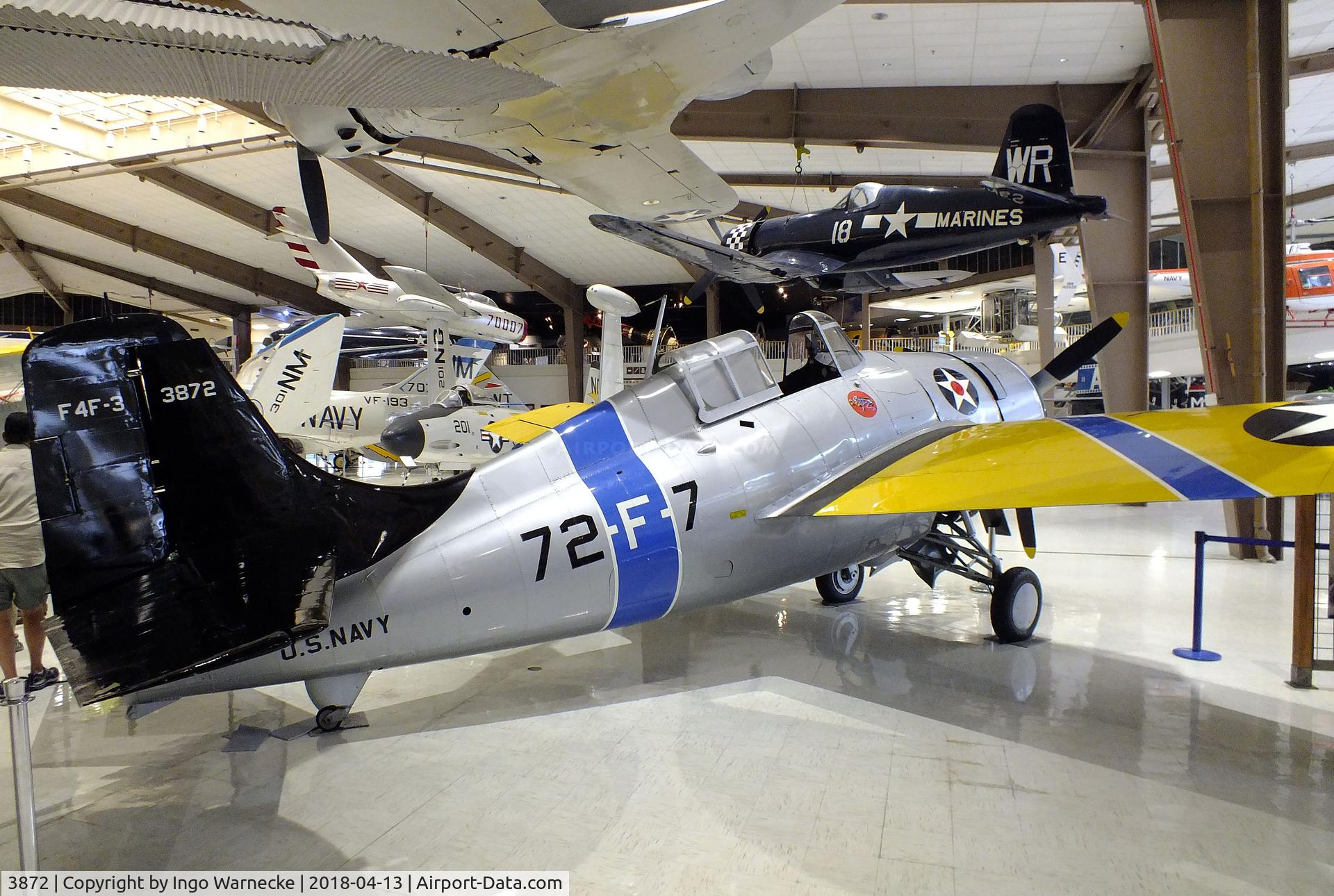 3872, Grumman F4F-3 Wildcat C/N 754, Grumman F4F-3 Wildcat at the NMNA, Pensacola FL