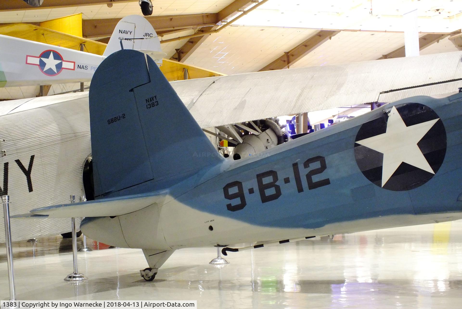 1383, 1938 Vought SB2U-1 Vindicator C/N Not found 1383, Vought SB2U-1 Vindicator at the NMNA, Pensacola FL