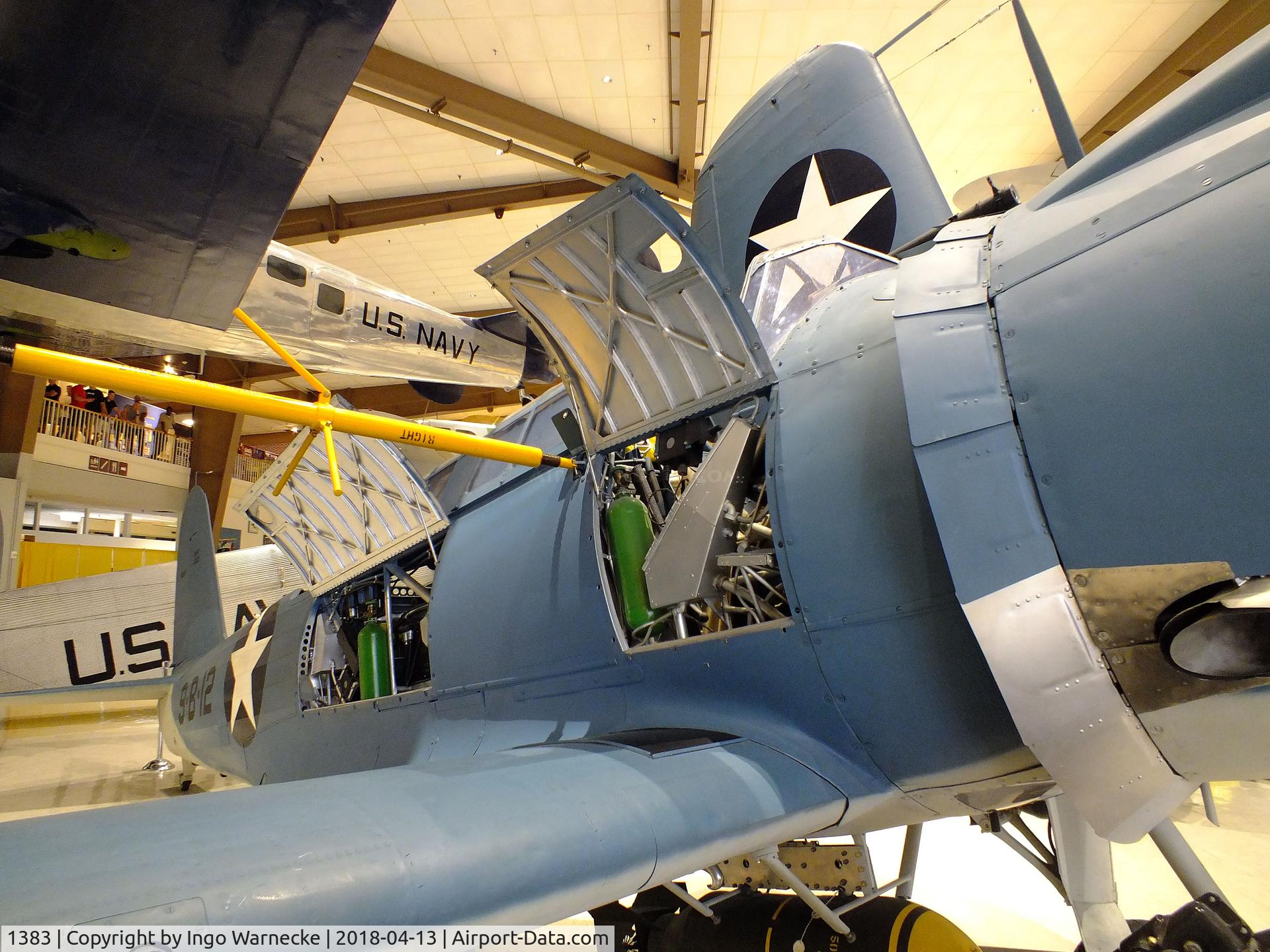 1383, 1938 Vought SB2U-1 Vindicator C/N Not found 1383, Vought SB2U-1 Vindicator at the NMNA, Pensacola FL