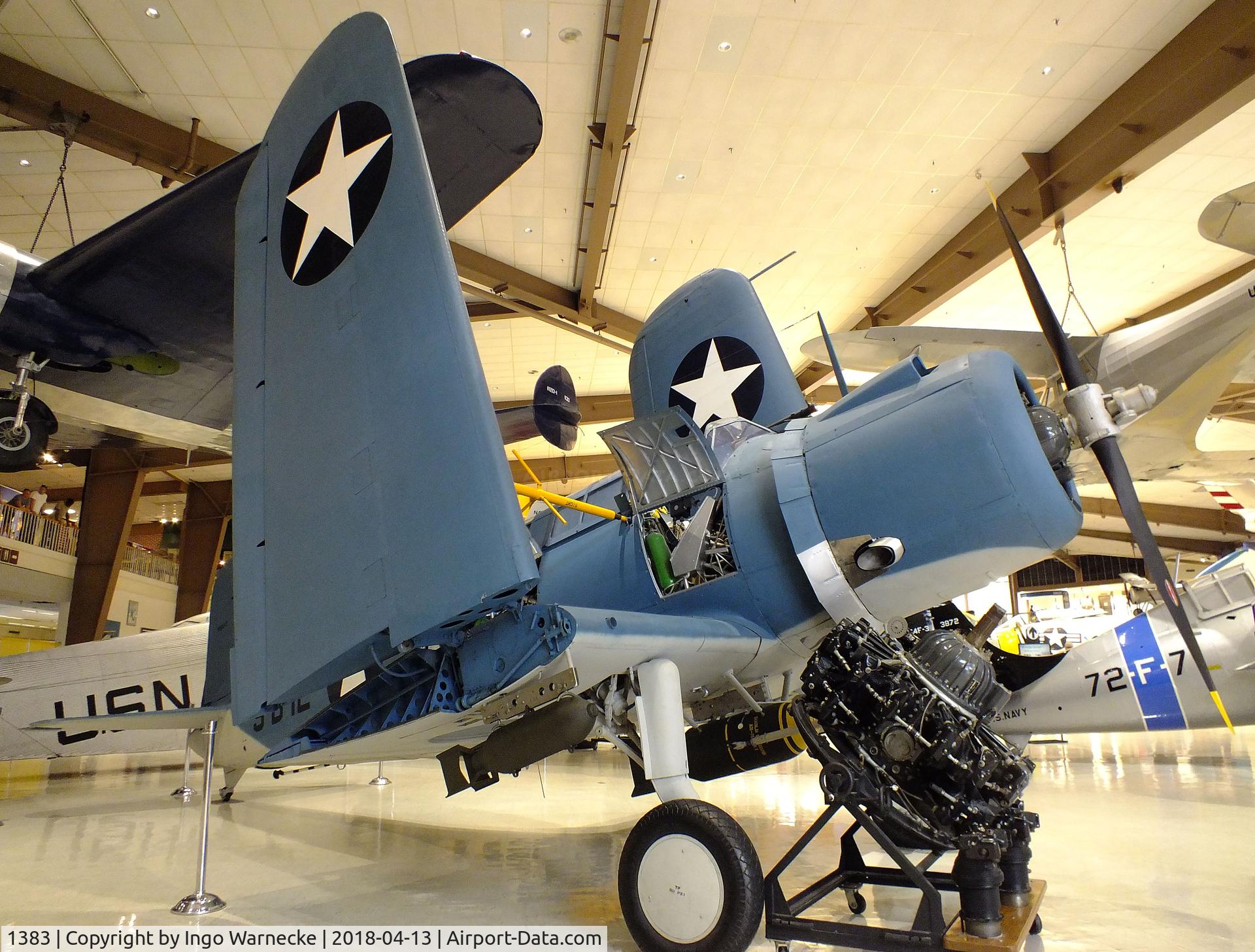 1383, 1938 Vought SB2U-1 Vindicator C/N Not found 1383, Vought SB2U-1 Vindicator at the NMNA, Pensacola FL
