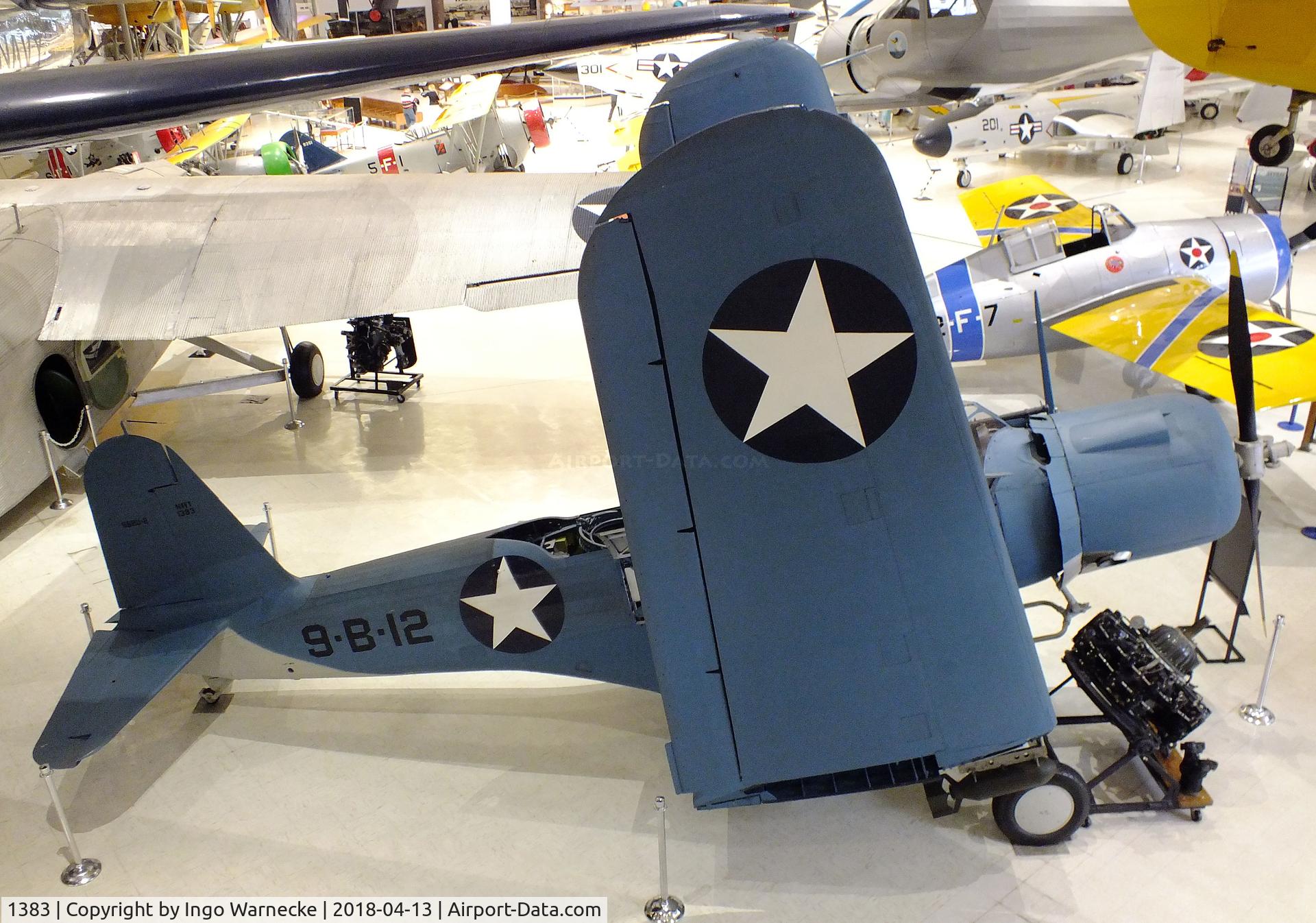 1383, 1938 Vought SB2U-1 Vindicator C/N Not found 1383, Vought SB2U-1 Vindicator at the NMNA, Pensacola FL