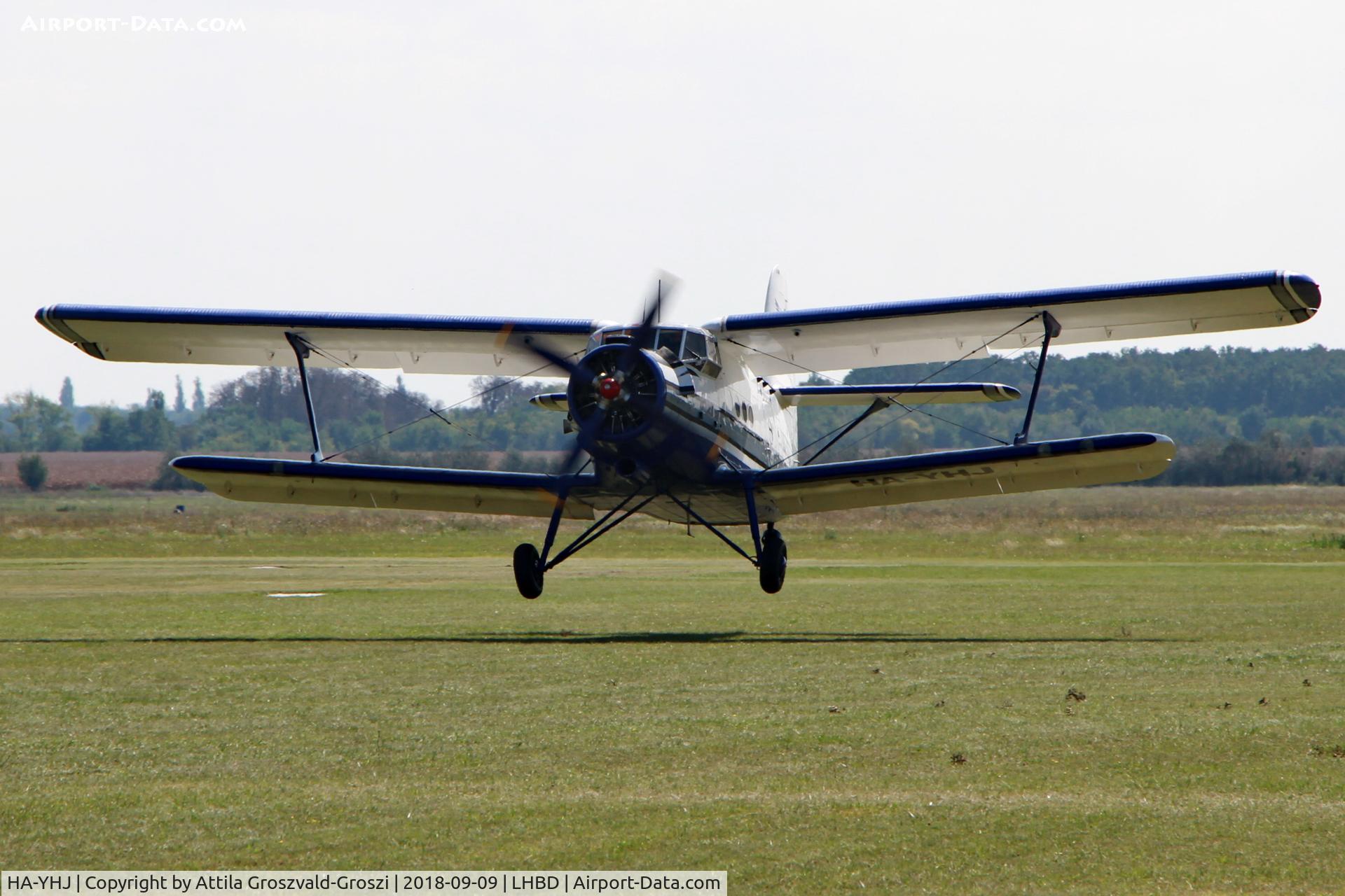 HA-YHJ, PZL-Mielec An-2TP C/N 1G238-53, LHBD - Ex Military Air Base, Börgönd Airport Airshow 2018