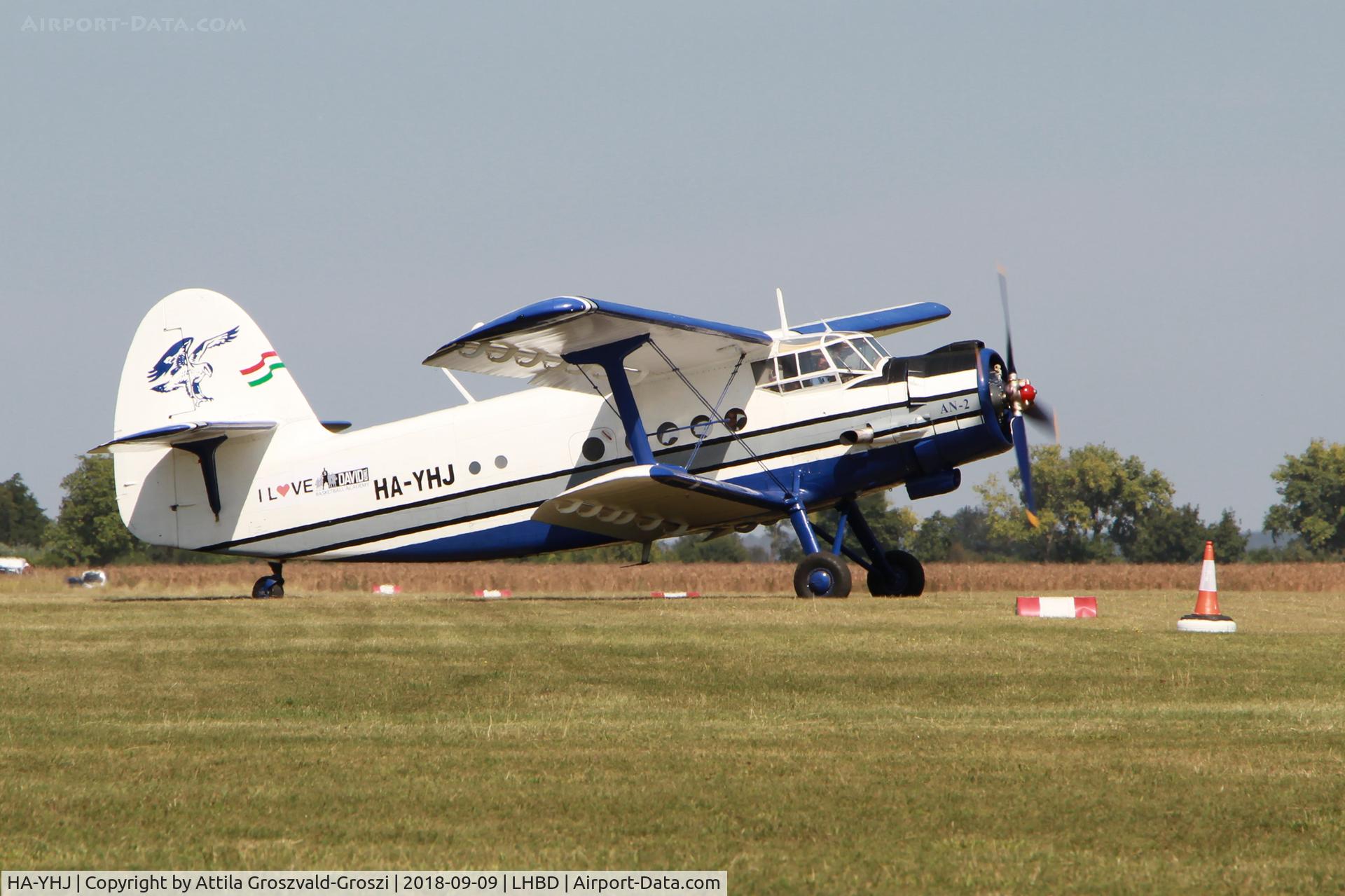 HA-YHJ, PZL-Mielec An-2TP C/N 1G238-53, LHBD - Ex Military Air Base, Börgönd Airport Airshow 2018