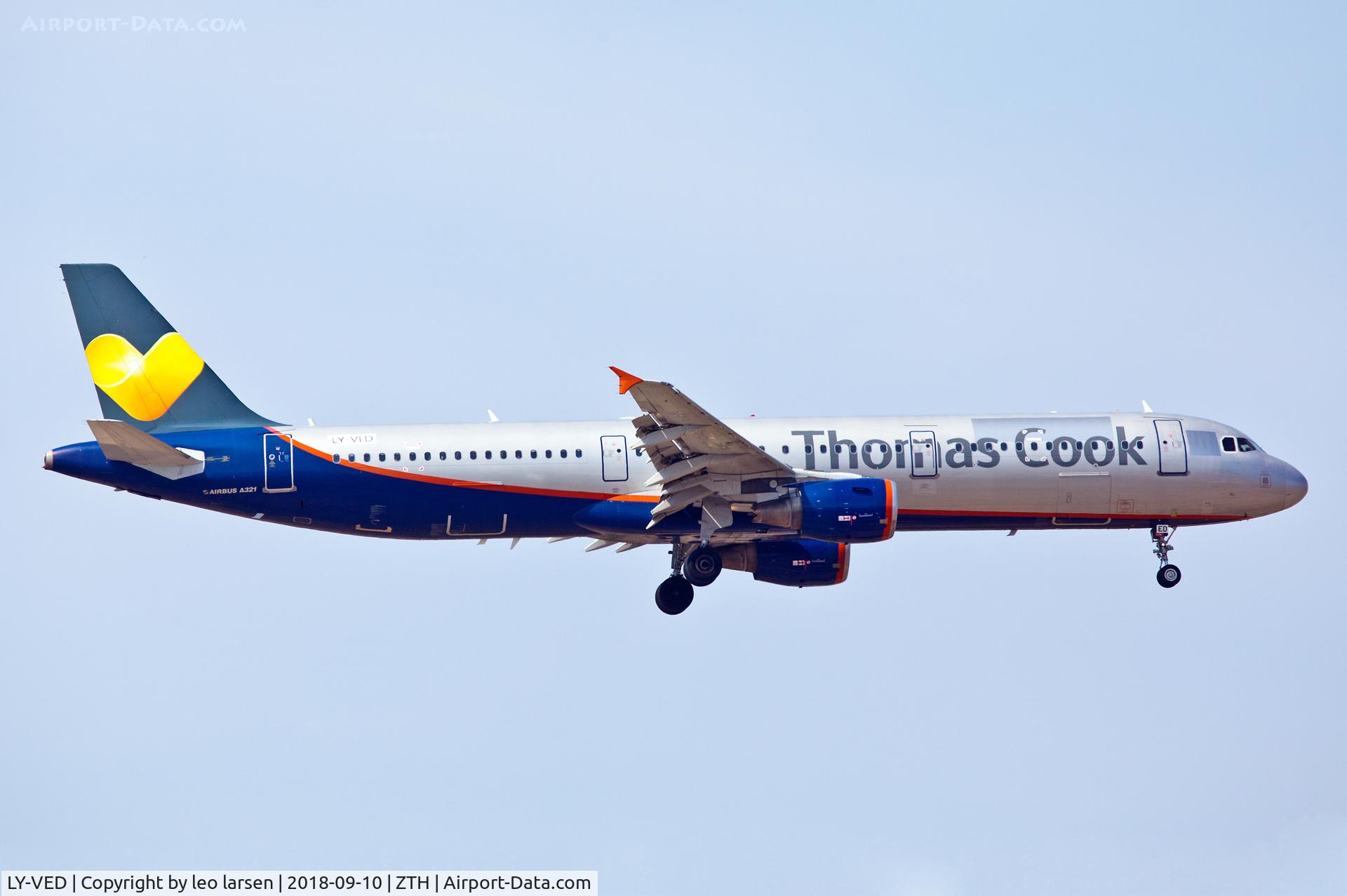 LY-VED, 2007 Airbus A321-211 C/N 3334, Zakynthos 10.9.2018