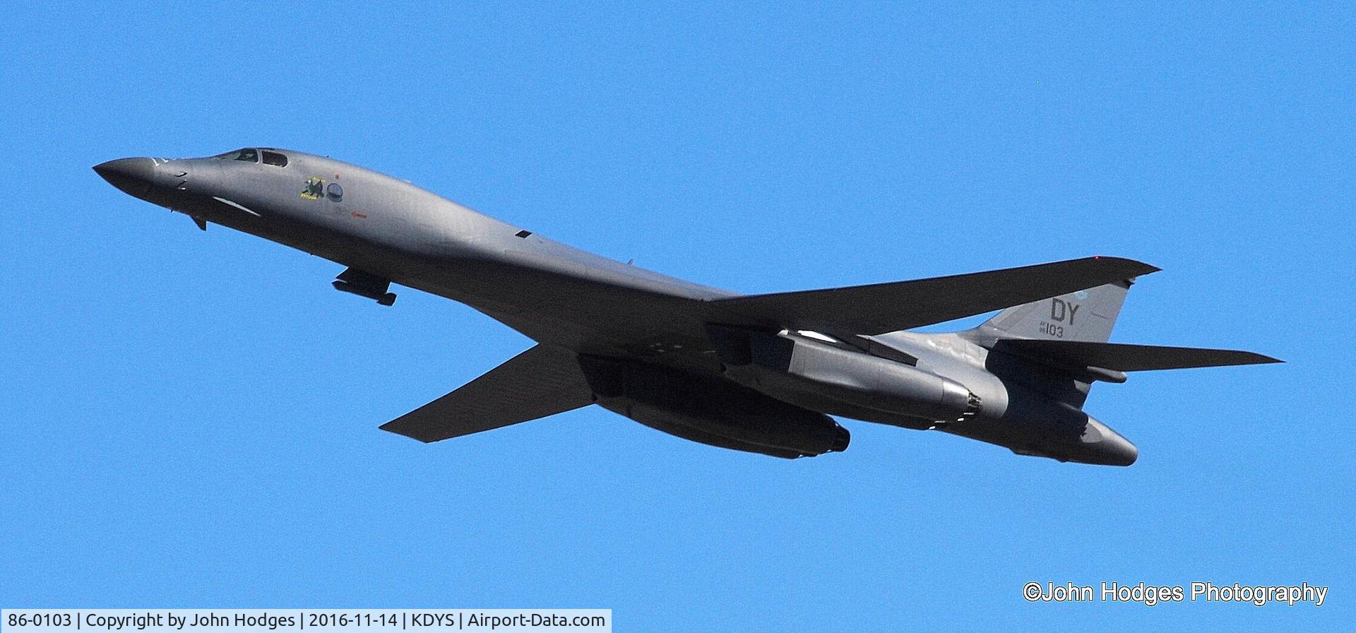 86-0103, 1986 Rockwell B-1B Lancer C/N 63, The Reluctant Dragon aka 