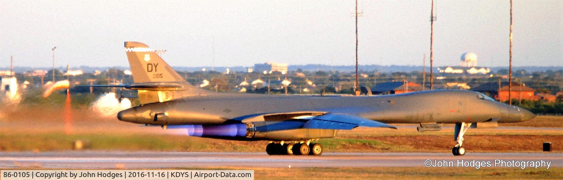 86-0105, 1986 Rockwell B-1B Lancer C/N 65, Second ship of three ship flight