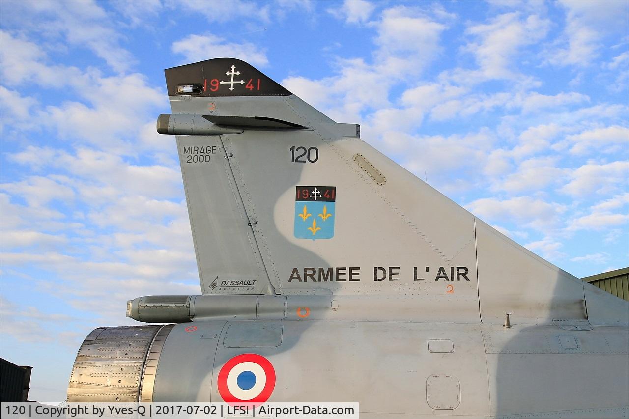 120, Dassault Mirage 2000C C/N 396, Dassault Mirage 2000 C, Tail close up view, St Dizier-Robinson Air Base 113 (LFSI) Open day 2017