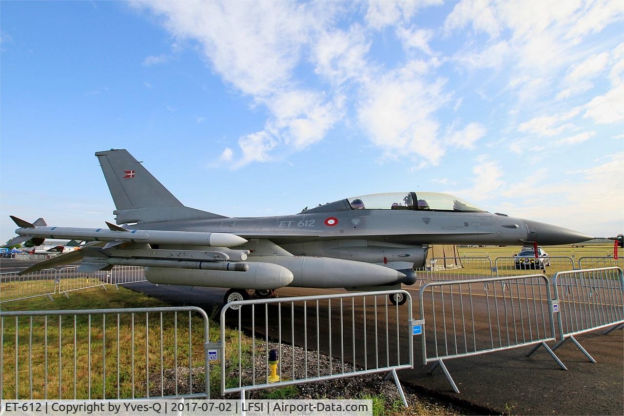 ET-612, SABCA F-16B Fighting Falcon C/N 6G-9, SABCA F-16B Fighting Falcon, Static display, St Dizier-Robinson Air Base (LFSI) Open day 2017