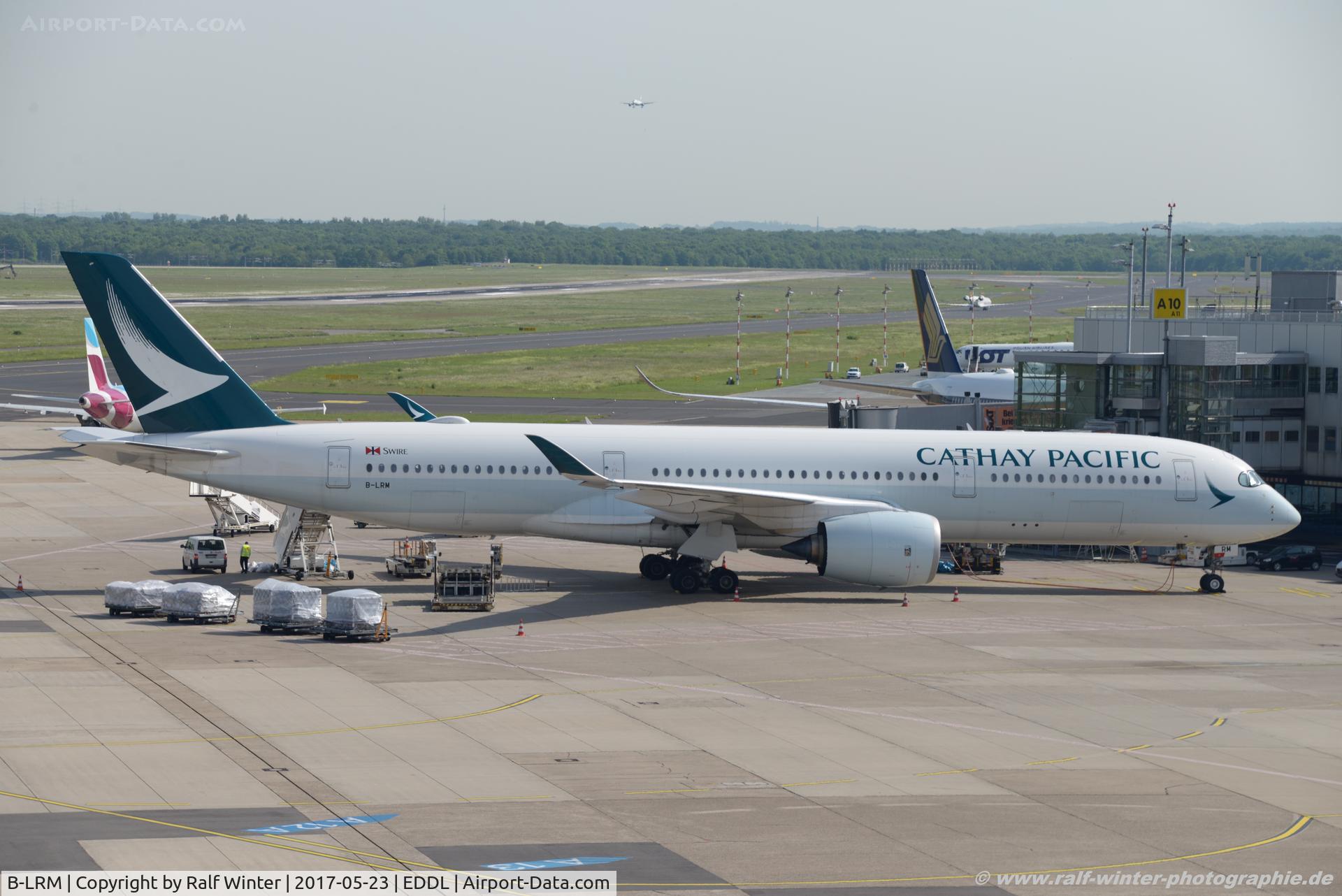 B-LRM, 2016 Airbus A350-941 C/N 075, Airbus A350-941 - CX CPA Cathay Pacific - 75 - B-LRM - 23.05.2017 - DUS