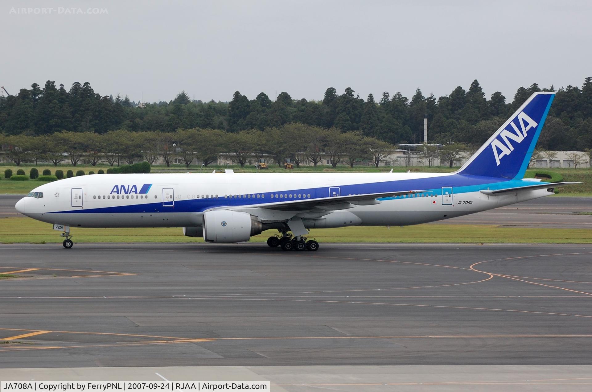 JA708A, 2000 Boeing 777-281/ER C/N 28277, ANA B772 in NRT