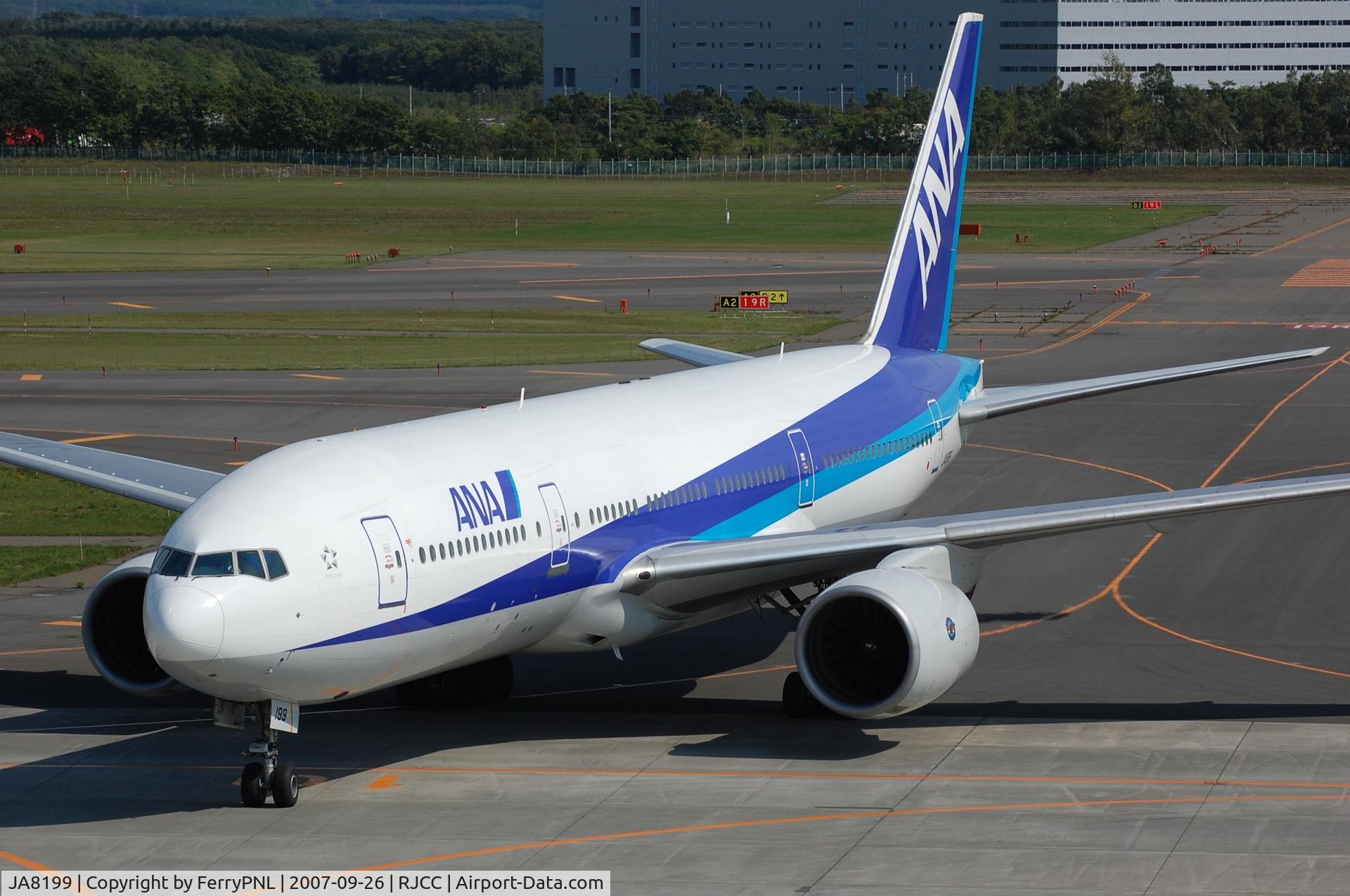 JA8199, 1996 Boeing 777-281 C/N 27029, Arrival of ANA B772