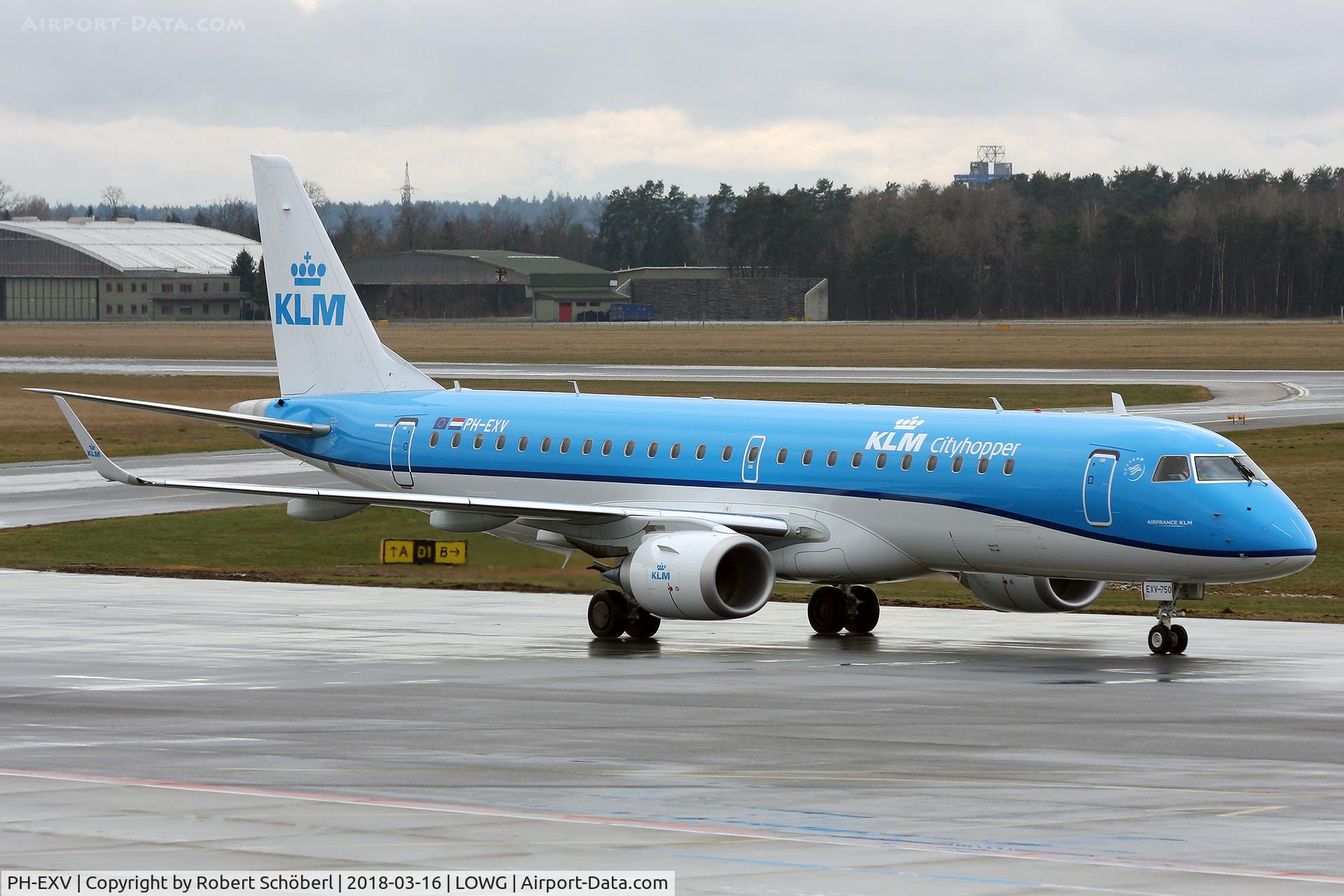 PH-EXV, 2018 Embraer ERJ-190STD (ERJ-190-100) C/N 19000750, PH-EXV @ LOWG