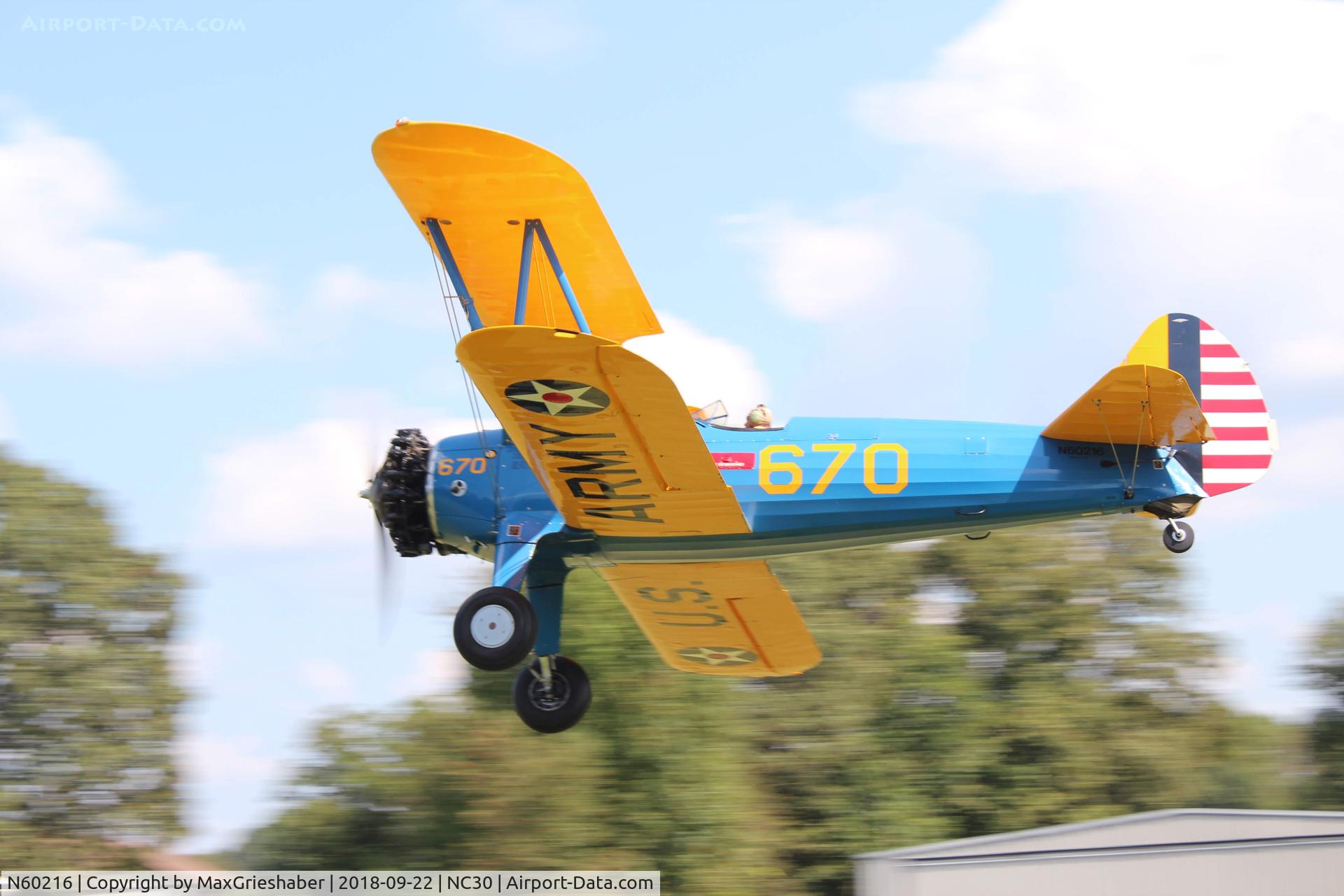 N60216, 1940 Boeing A75 C/N 75-280, N60216 @ NC30