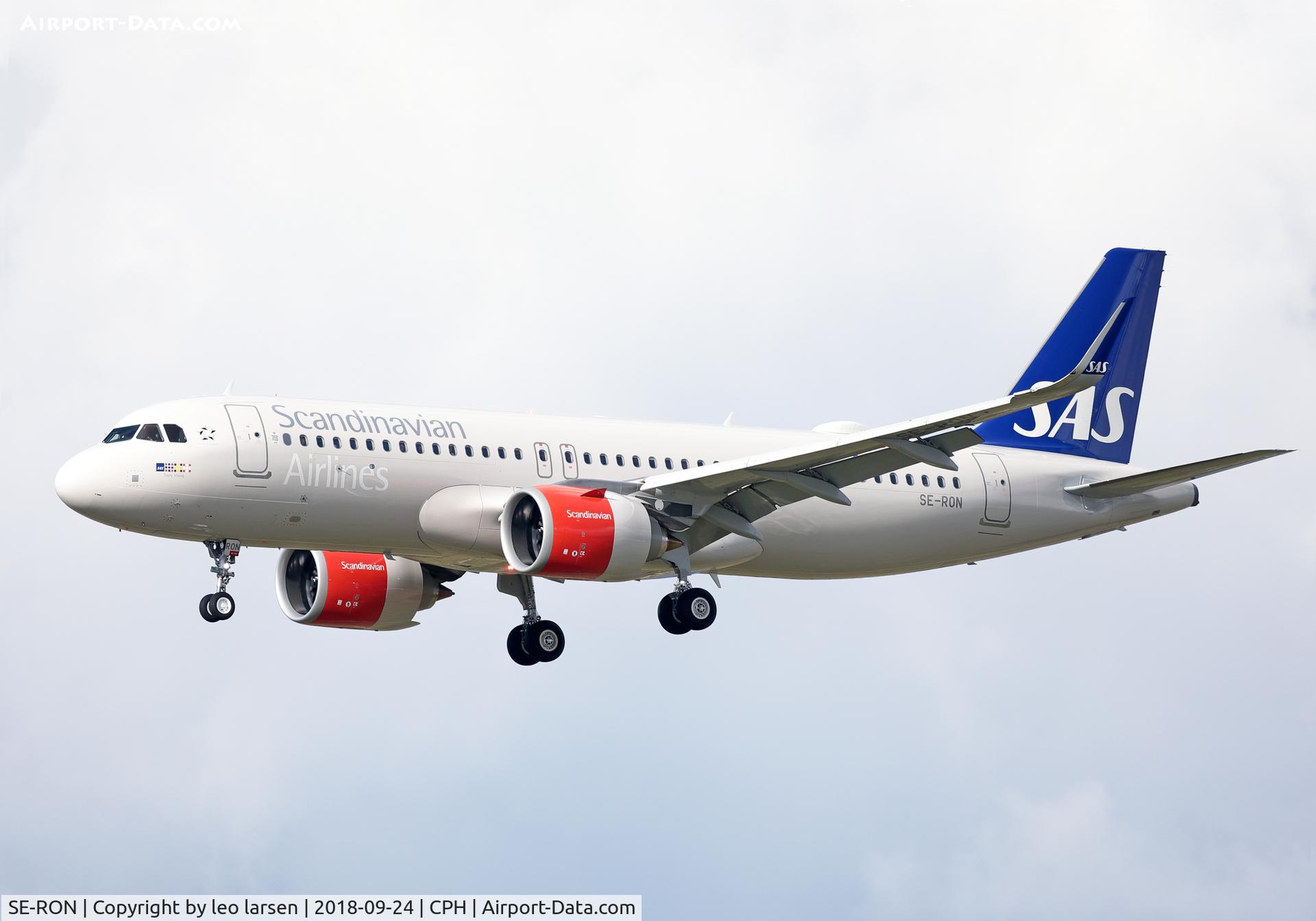 SE-RON, 2018 Airbus A320-251N C/N 8404, Copenhagen 24.9.2018 L/D R-22L