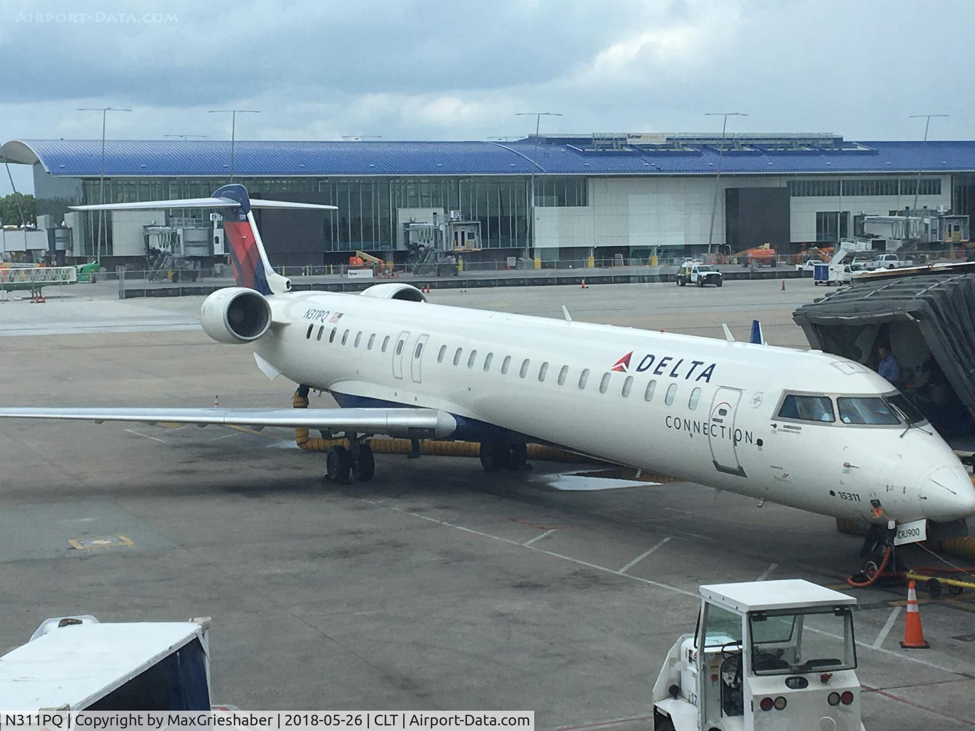 N311PQ, 2014 Bombardier CRJ-900 (CL-600-2D24) C/N 15311, N311PQ @ CLT