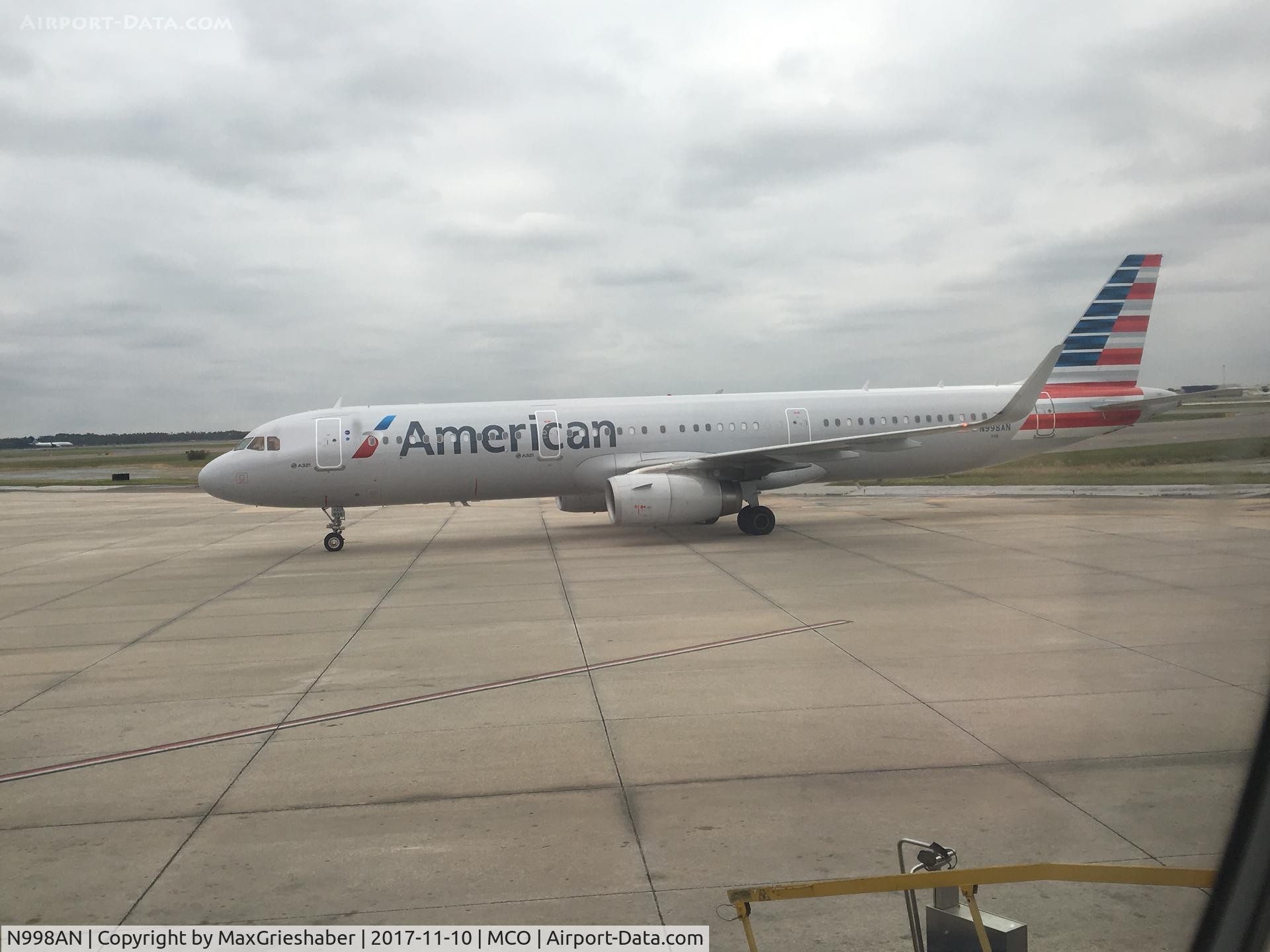 N998AN, 2017 Airbus A321-231 C/N 7509, N998AN @ MCO