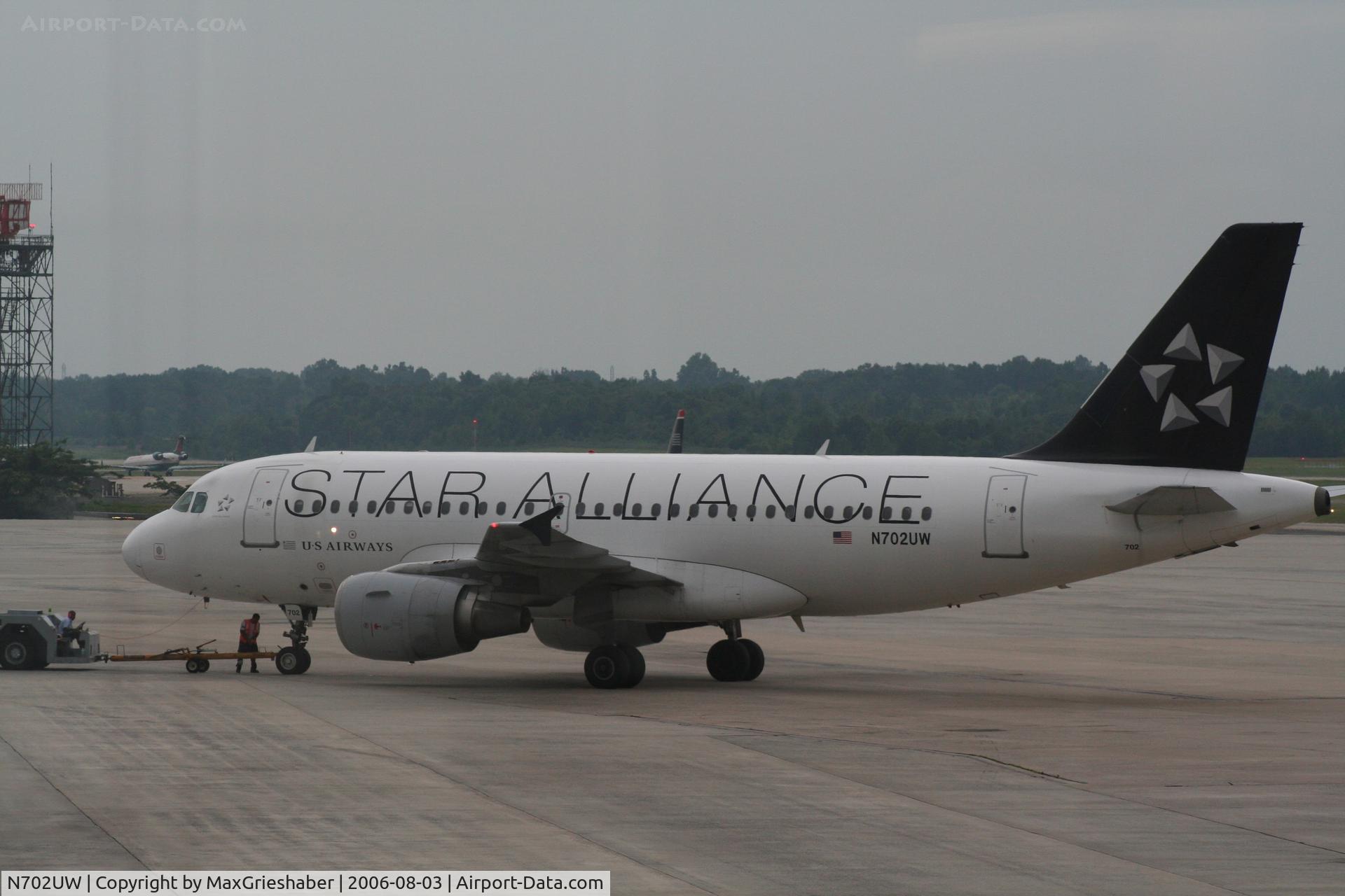 N702UW, 1998 Airbus A319-112 C/N 0896, N702UW, August 3, 2006