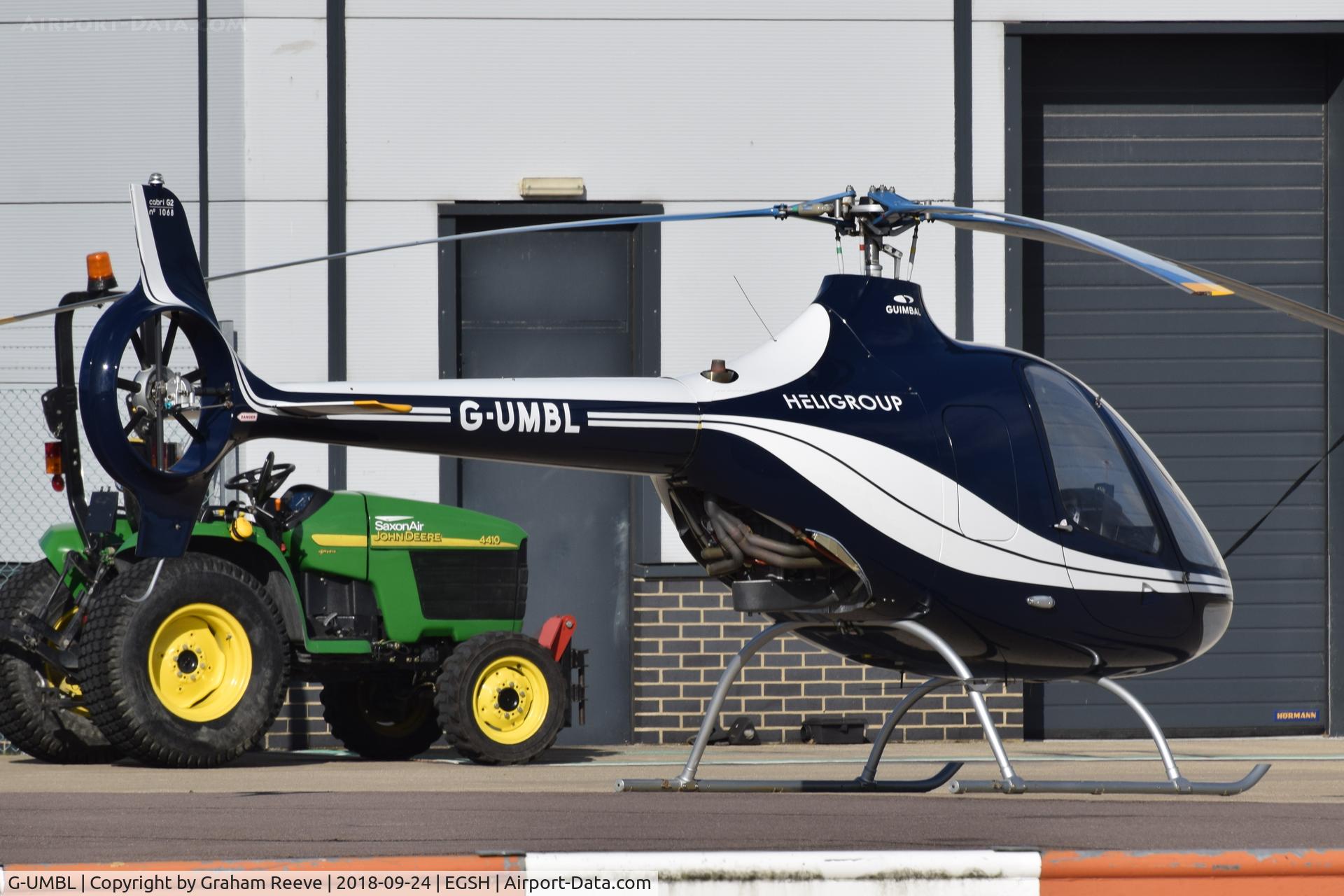 G-UMBL, 2014 Guimbal Cabri G2 C/N 1068, Parked at Norwich.