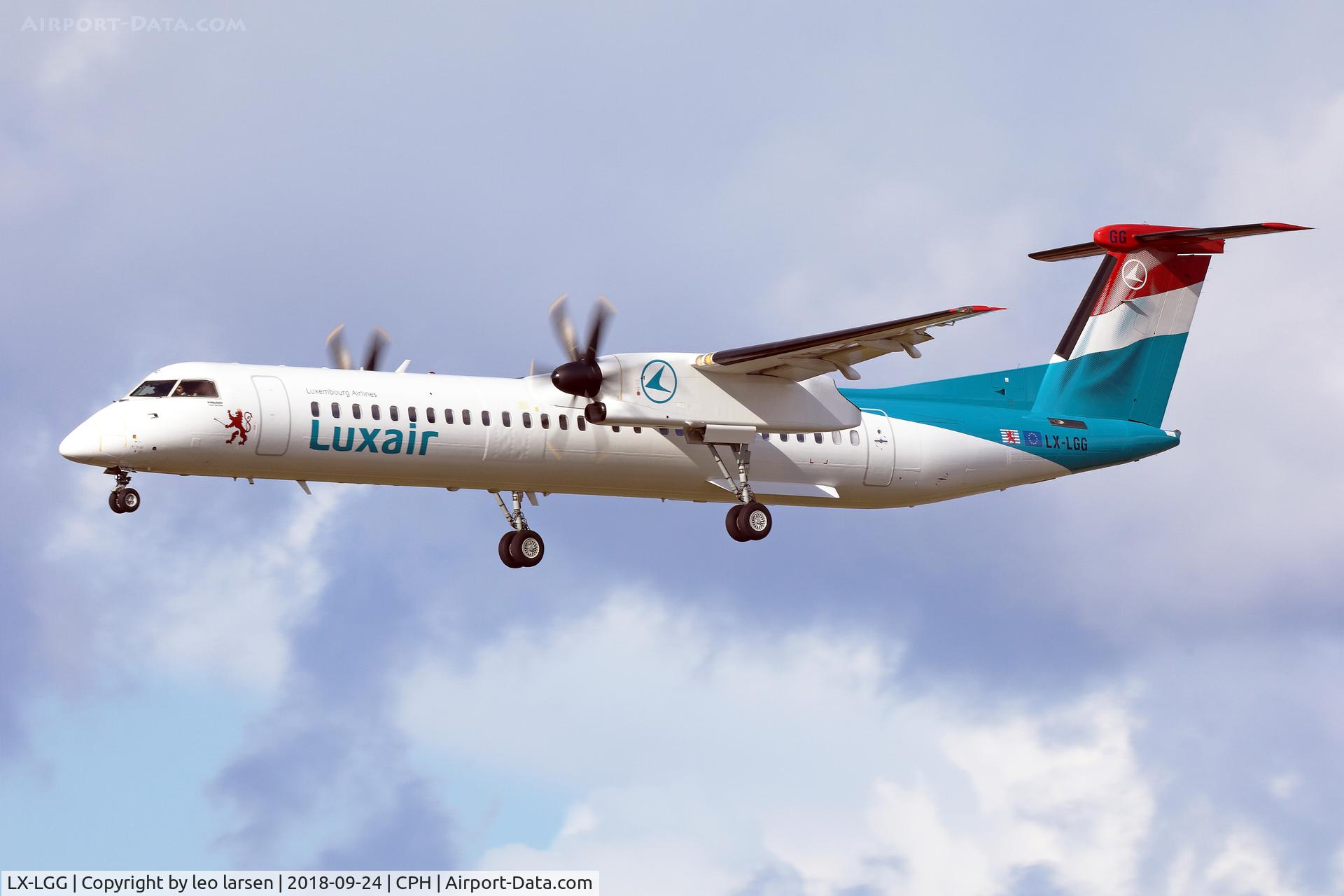 LX-LGG, 2012 Bombardier DHC-8-402Q Dash 8 Dash 8 C/N 4418, Copenhagen 24.9.2018